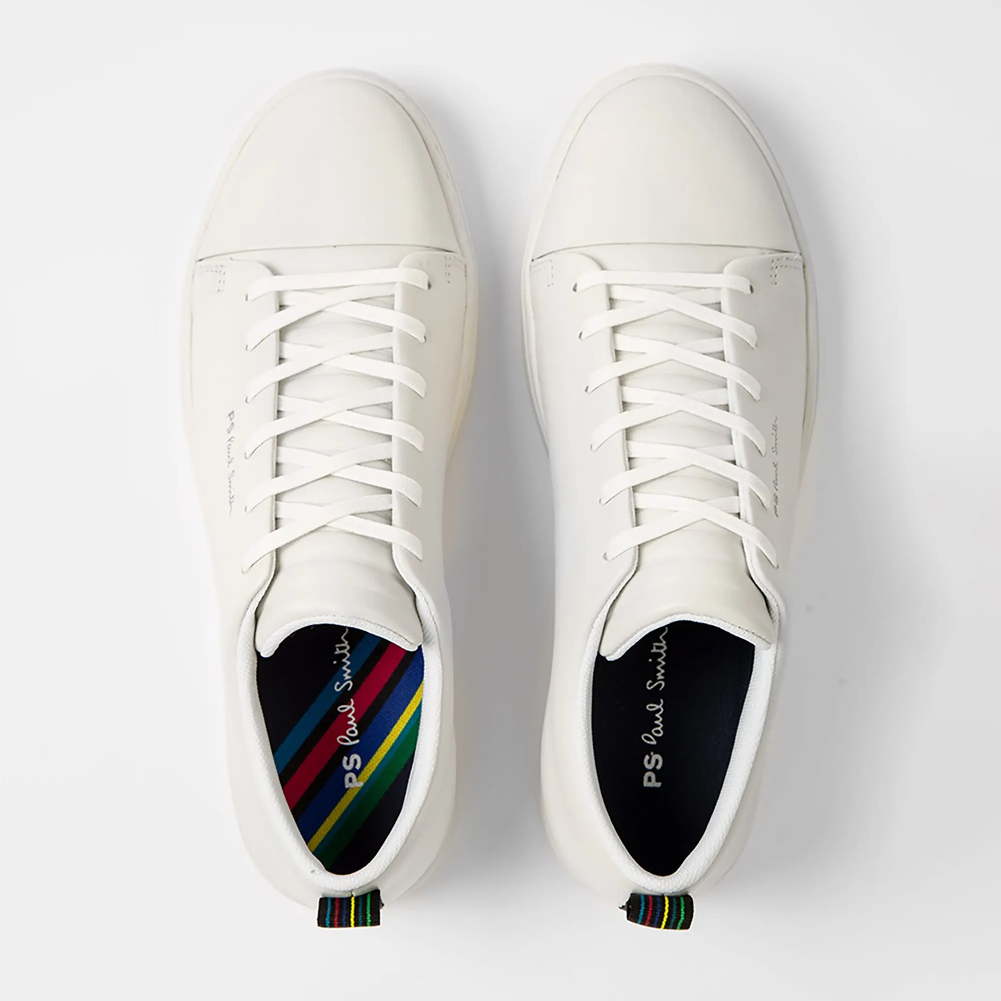 Product image 2 of 5 of PS By Paul Smith Men's Leather 'Lee' Trainers - White