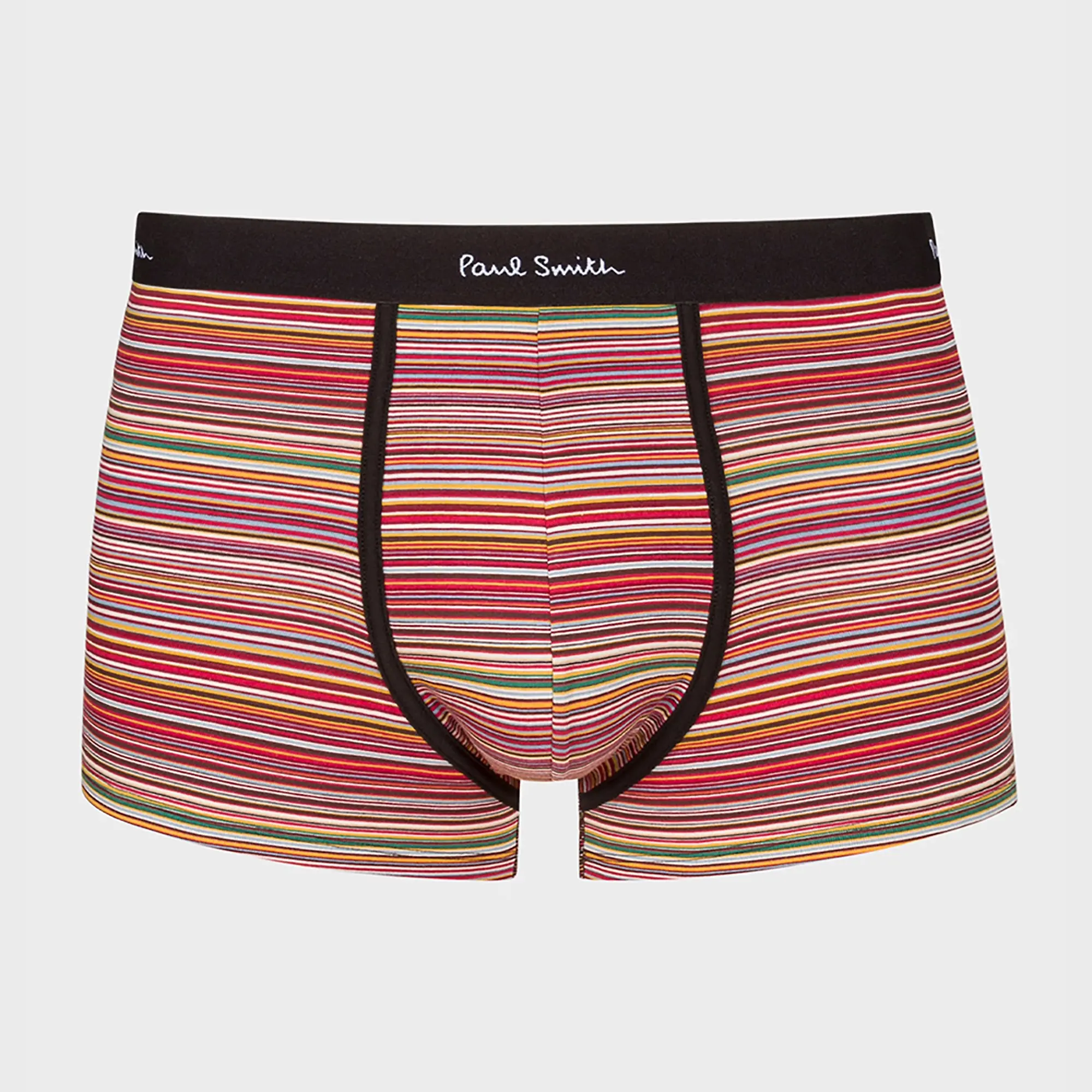 Product image 3 of 7 of Paul Smith Men's Organic-Cotton Mixed Stripe 3 Pack Boxer Briefs - Black