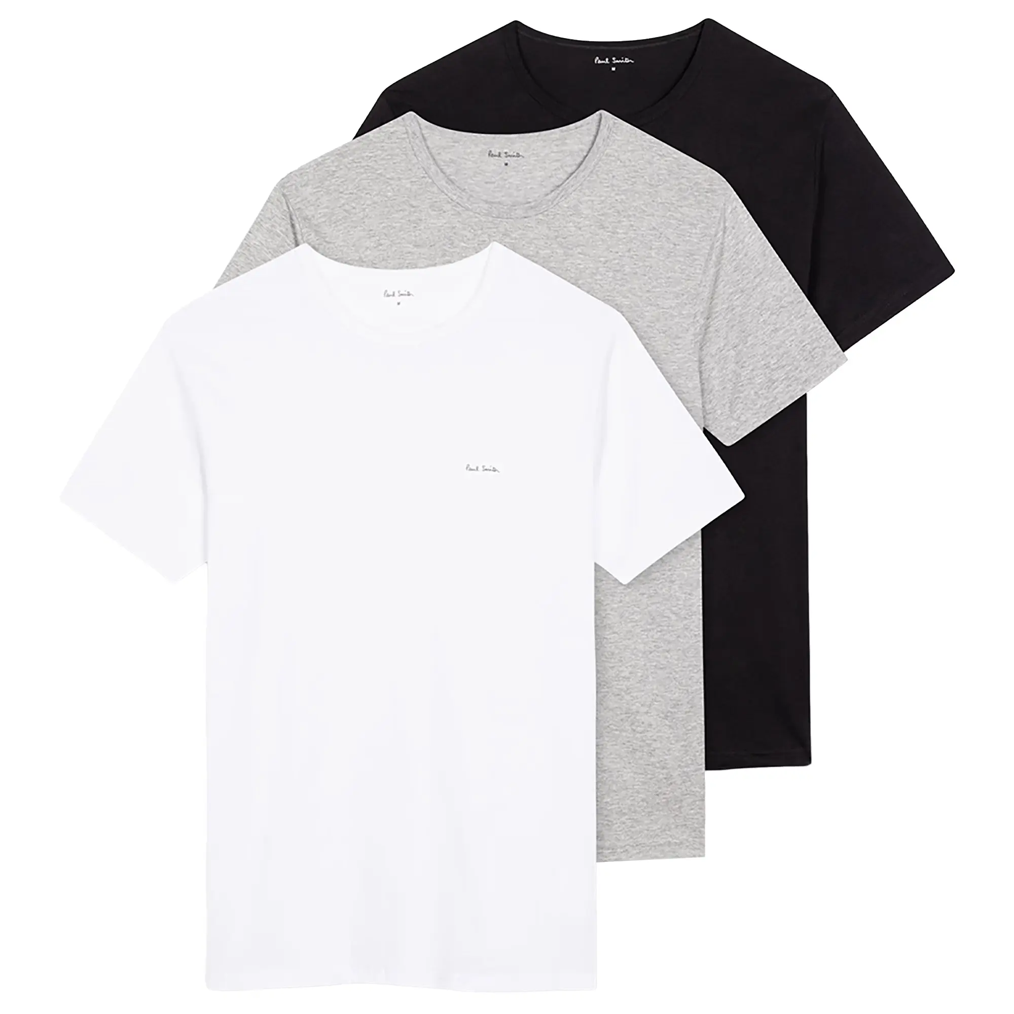 Product image 1 of 13 of Paul Smith Men's Organic Cotton Logo 3 Pack Lounge T-Shirts - Mixed