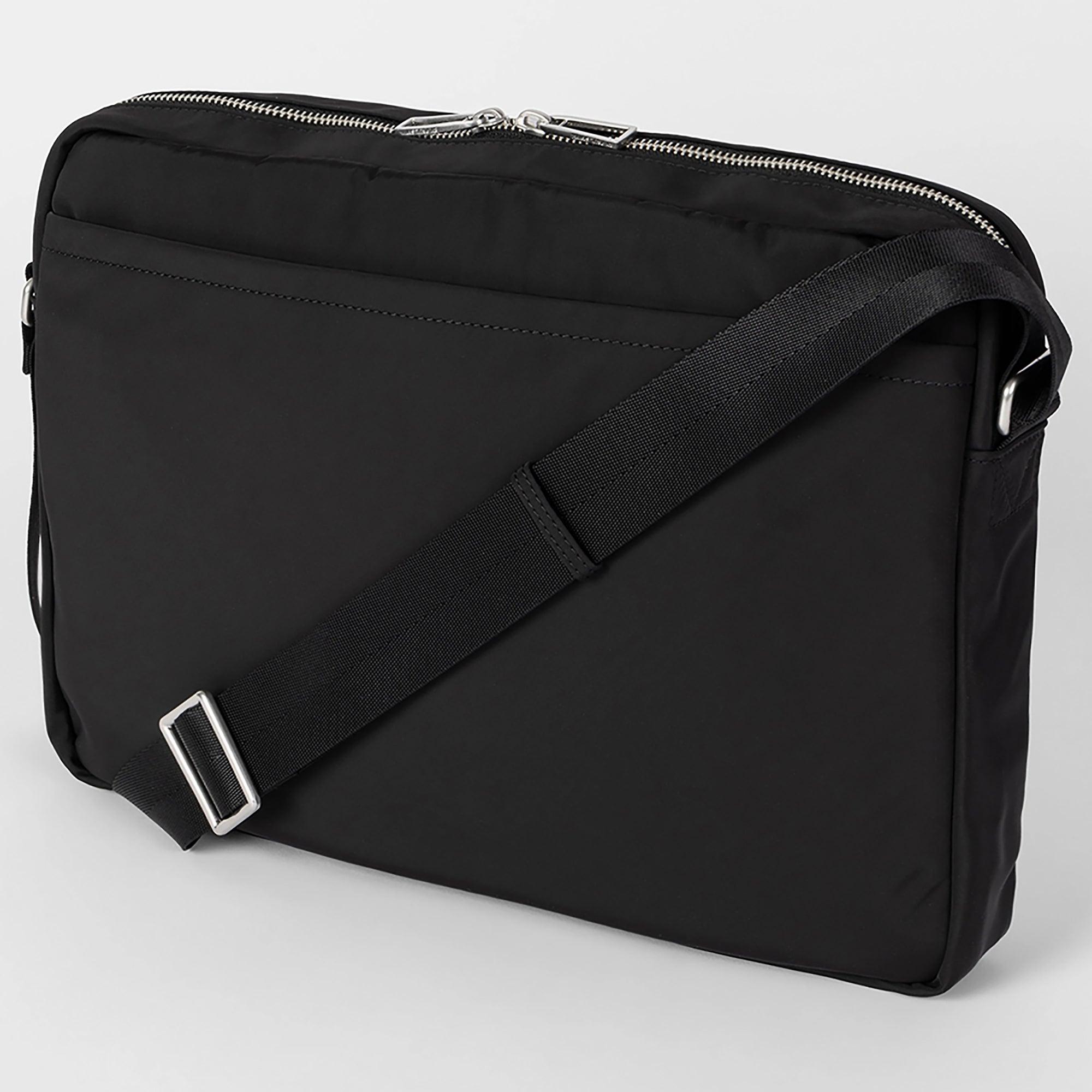 Paul Smith Men's Recycled Polyester Zebra Messenger Bag - Black