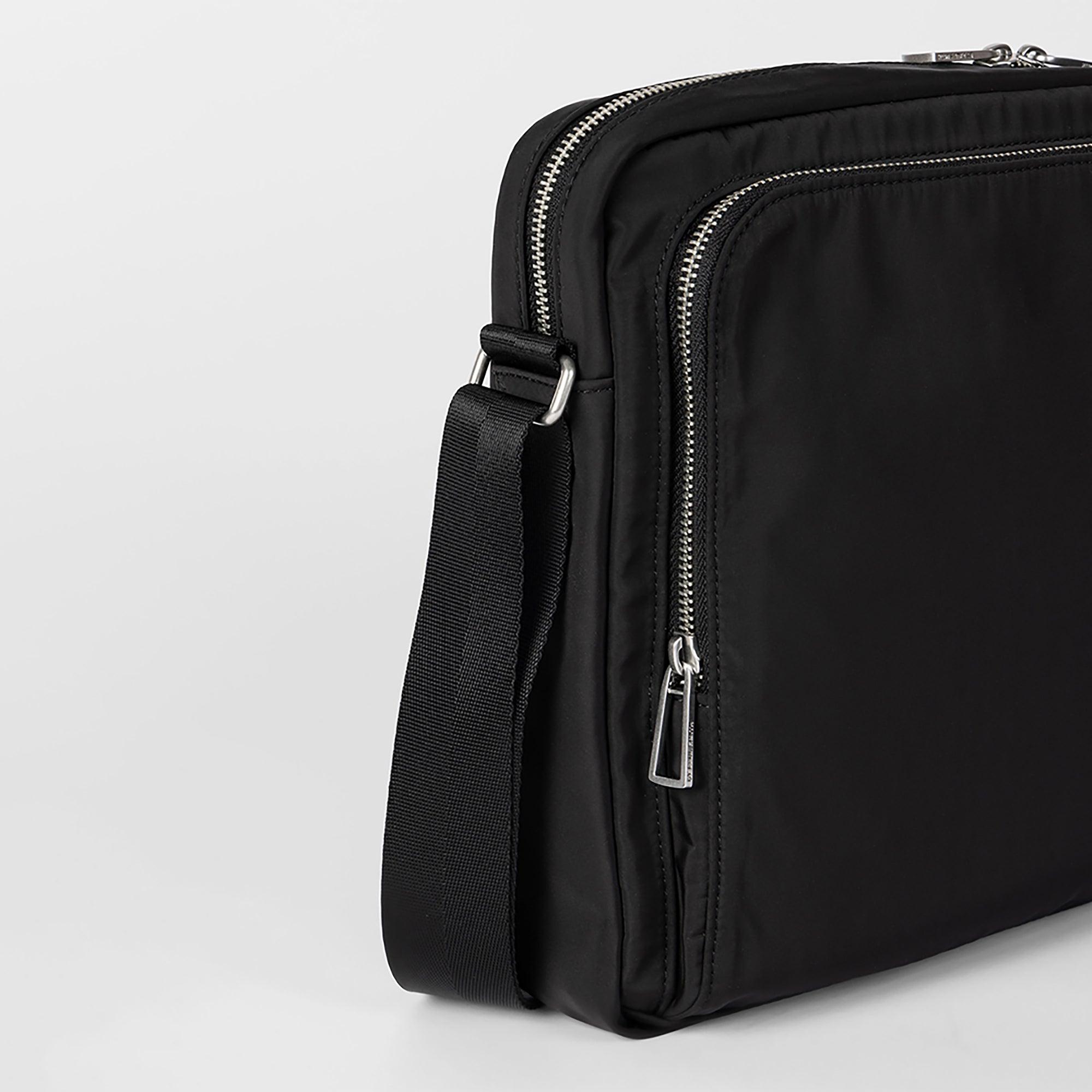Paul Smith Men's Recycled Polyester Zebra Messenger Bag - Black