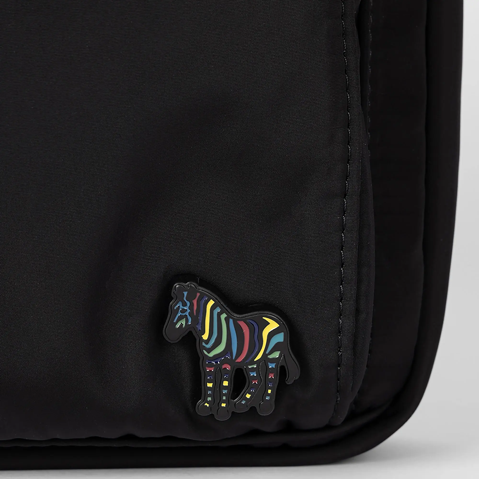 Product image 5 of 5 of Paul Smith Men's Recycled Polyester Zebra Messenger Bag - Black