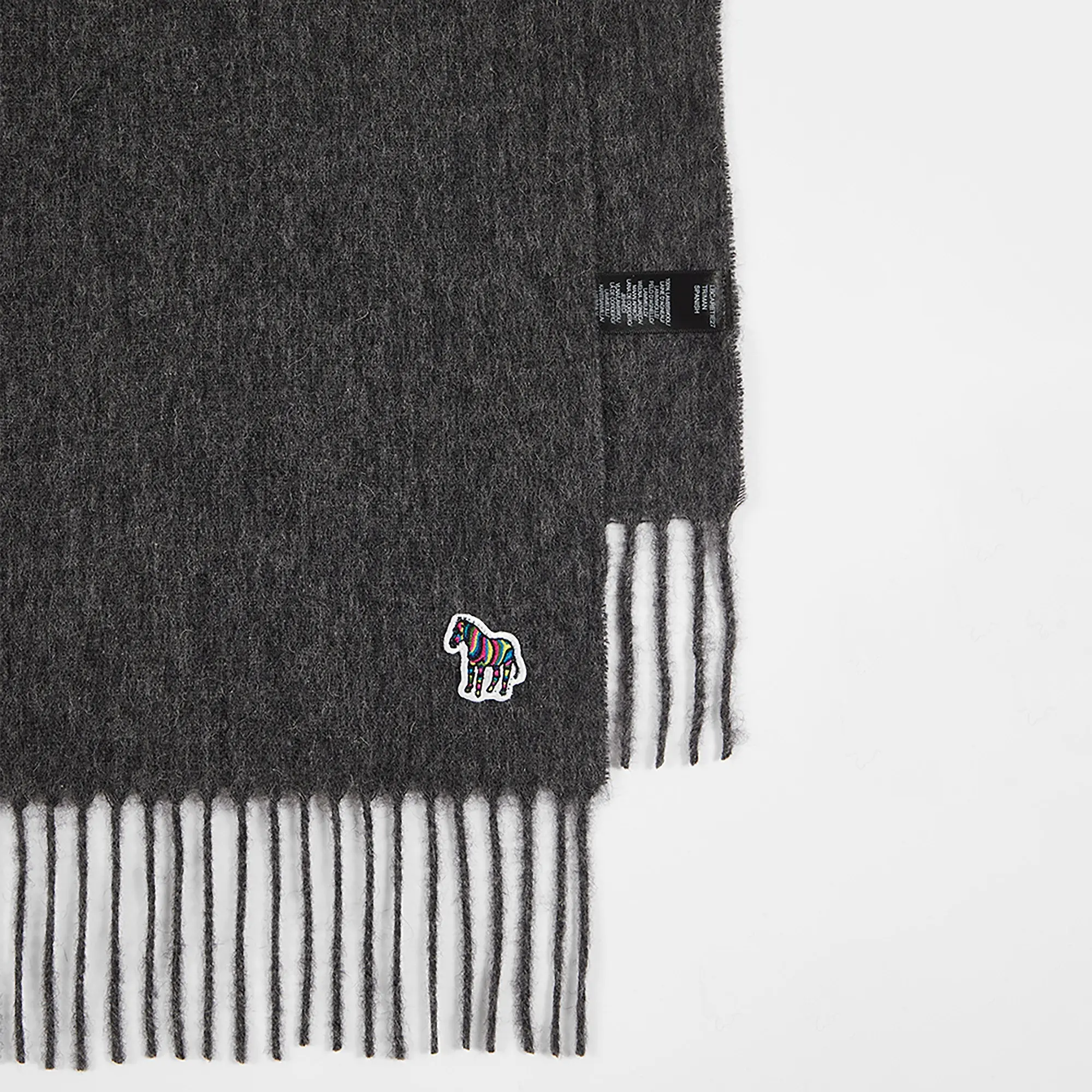 Product image 3 of 5 of Paul Smith Men's Zebra Lambswool Scarf - Grey