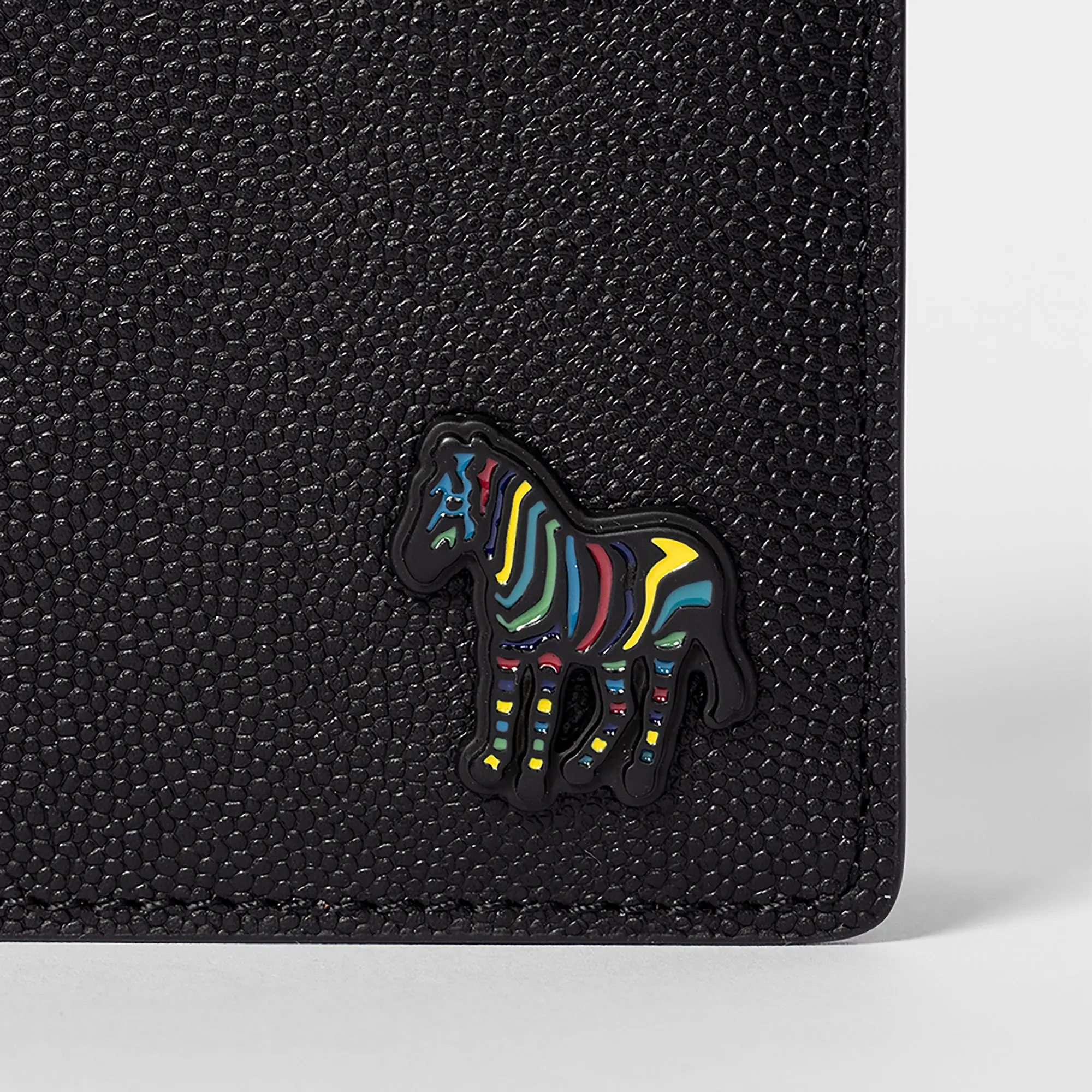 Product image 3 of 4 of Paul Smith Men's Zebra Logo Leather Billfold Wallet - Black