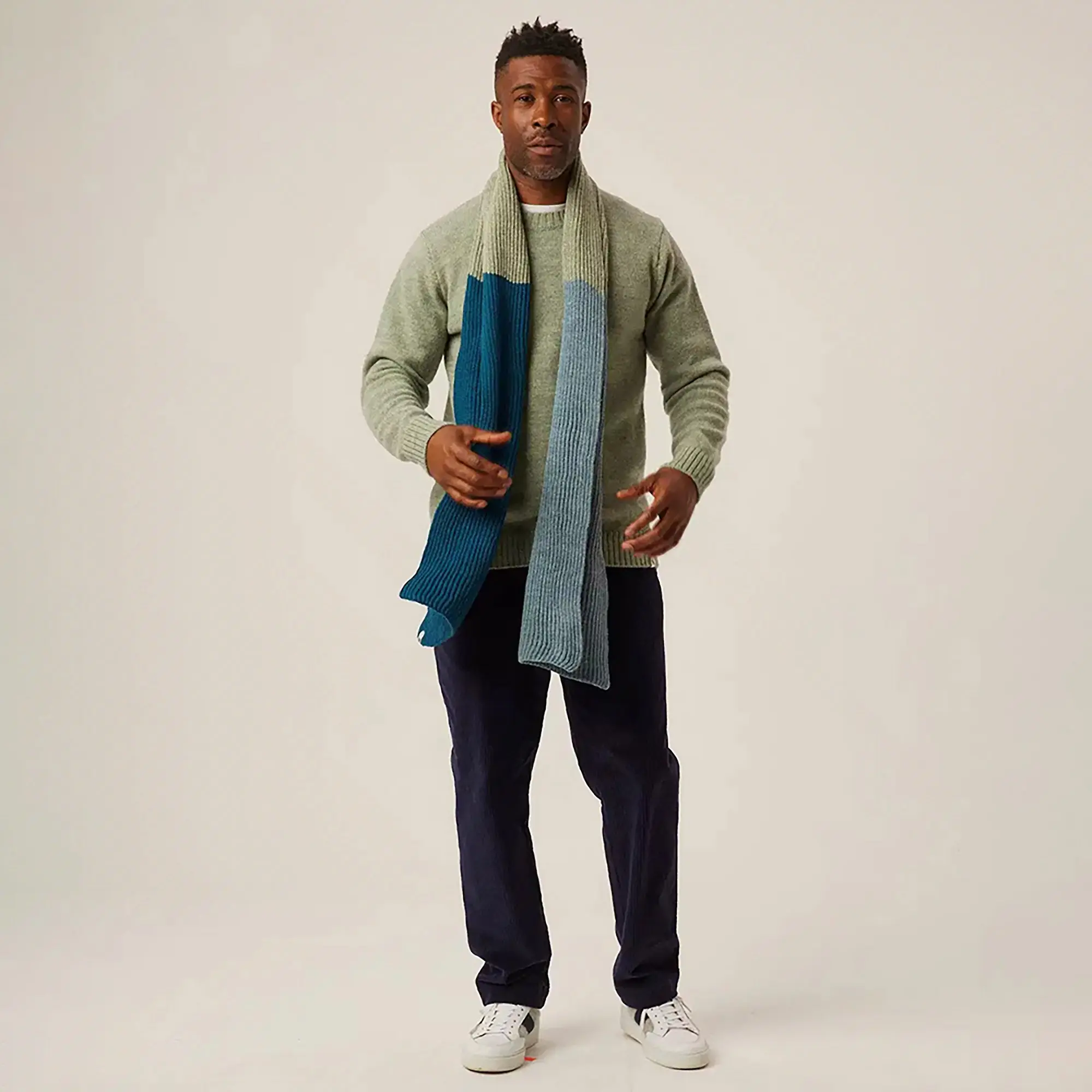 Product image 3 of 7 of Peregrine Men's Makers Made In England Crew Jumper - Mint