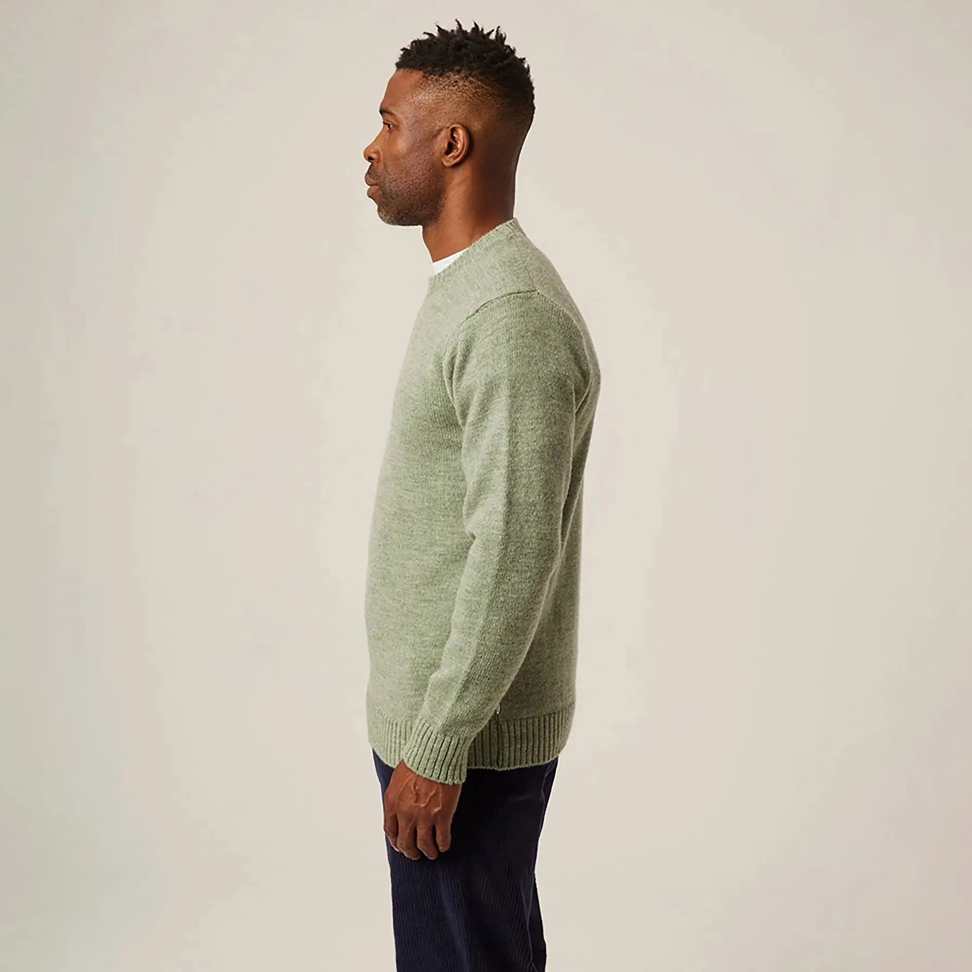 Product image 4 of 7 of Peregrine Men's Makers Made In England Crew Jumper - Mint