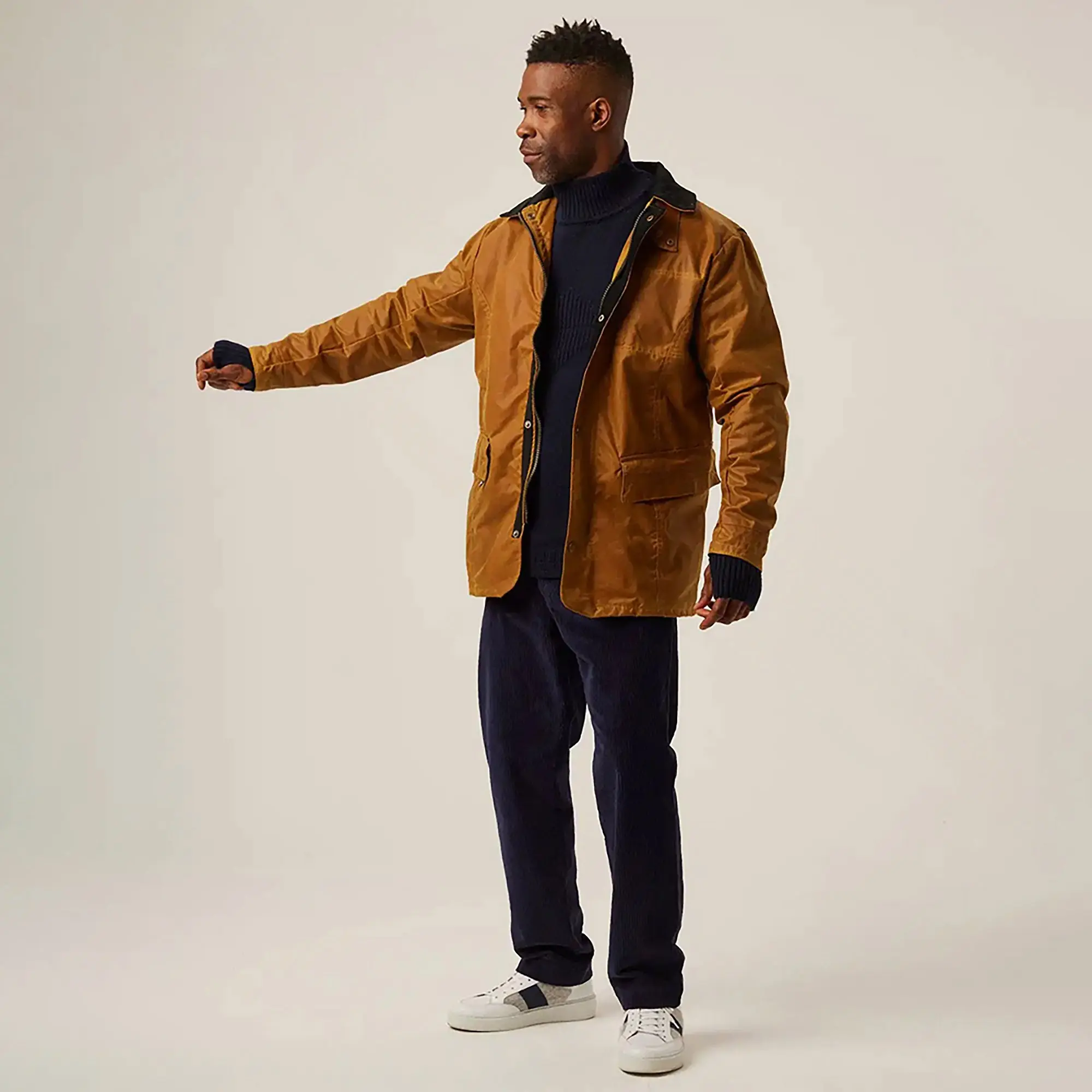 Product image 3 of 7 of Peregrine Men's Wax Clifton Made In England Jacket - Mustard