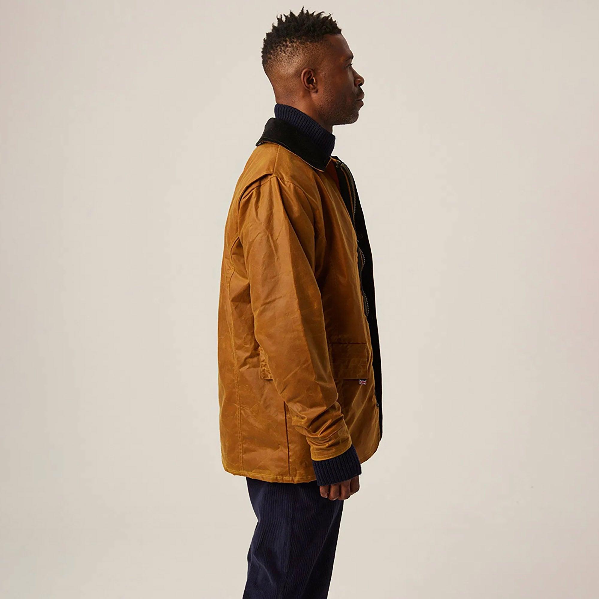 Peregrine Men's Wax Clifton Made In England Jacket - Mustard
