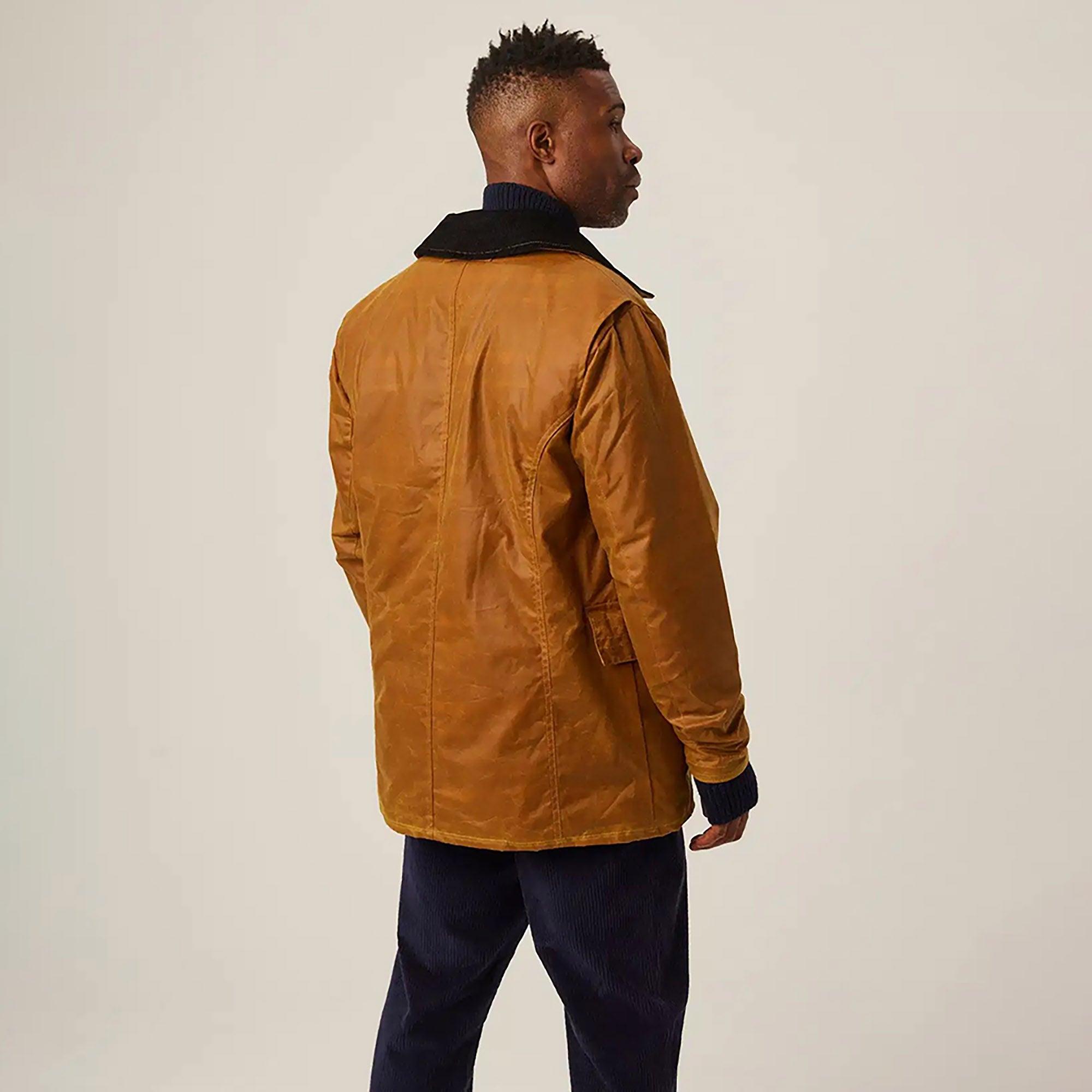 Peregrine Men's Wax Clifton Made In England Jacket - Mustard