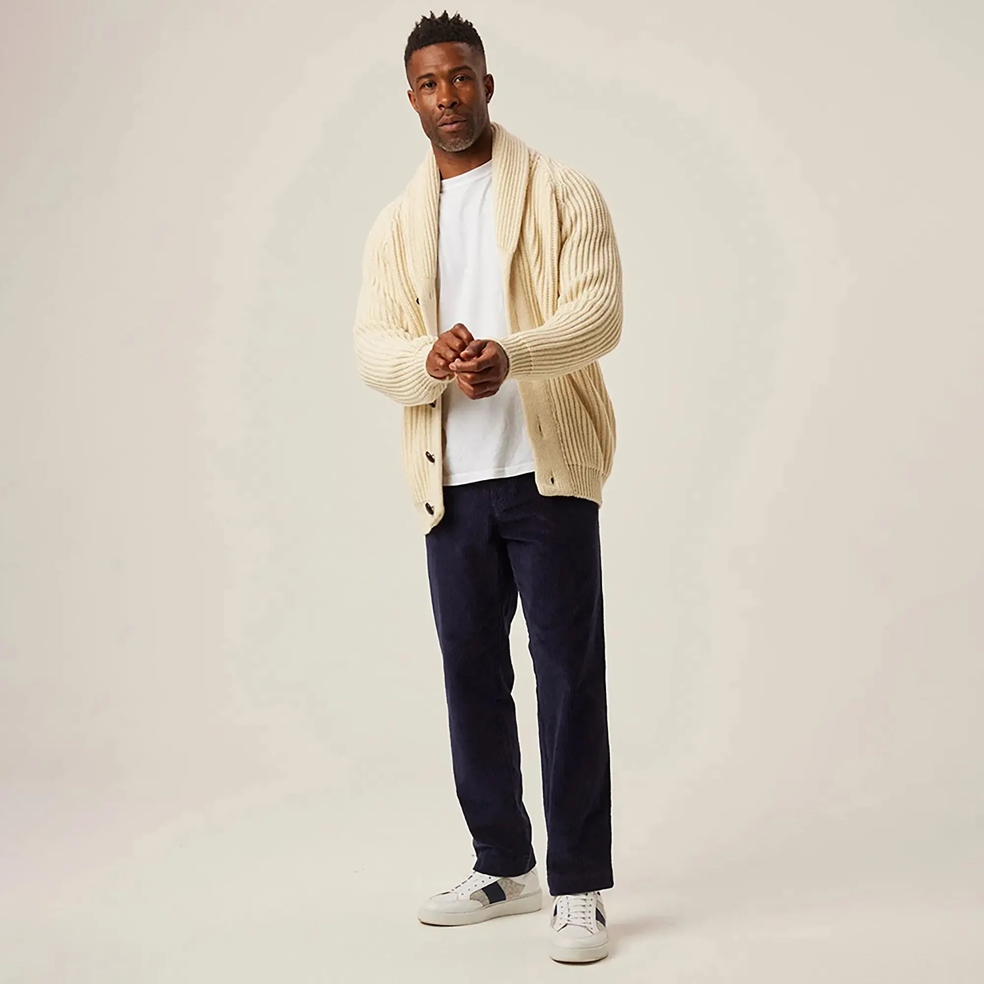 Product image 3 of 7 of Peregrine Men's Wilkinson Made In England Cardigan - Ecru