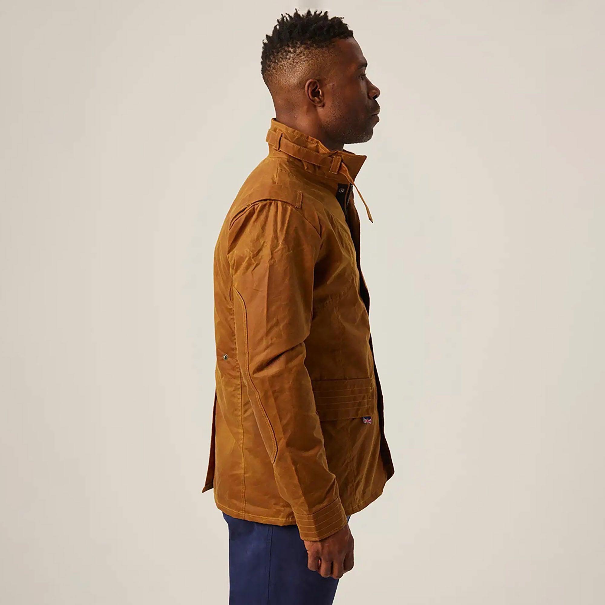 Peregrine Men's Bexley Waxed Jacket - Mustard | British Attire