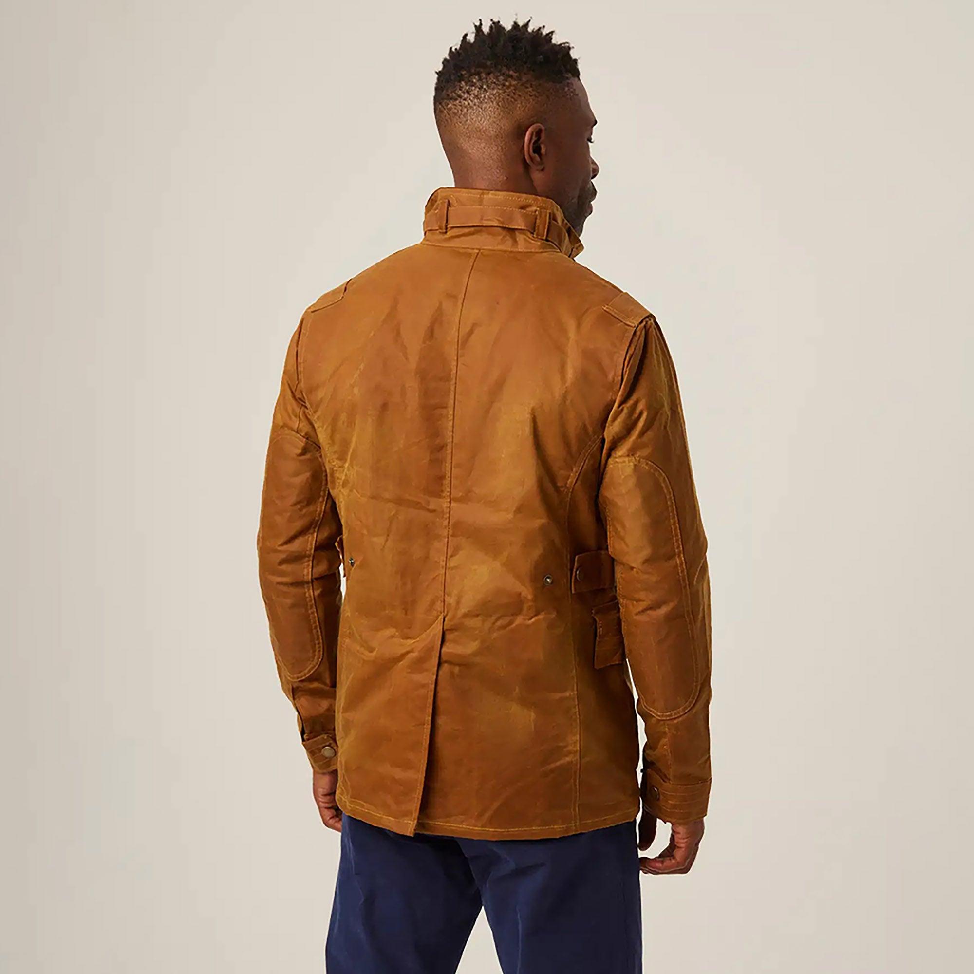 Peregrine Men's Bexley Waxed Jacket - Mustard | British Attire