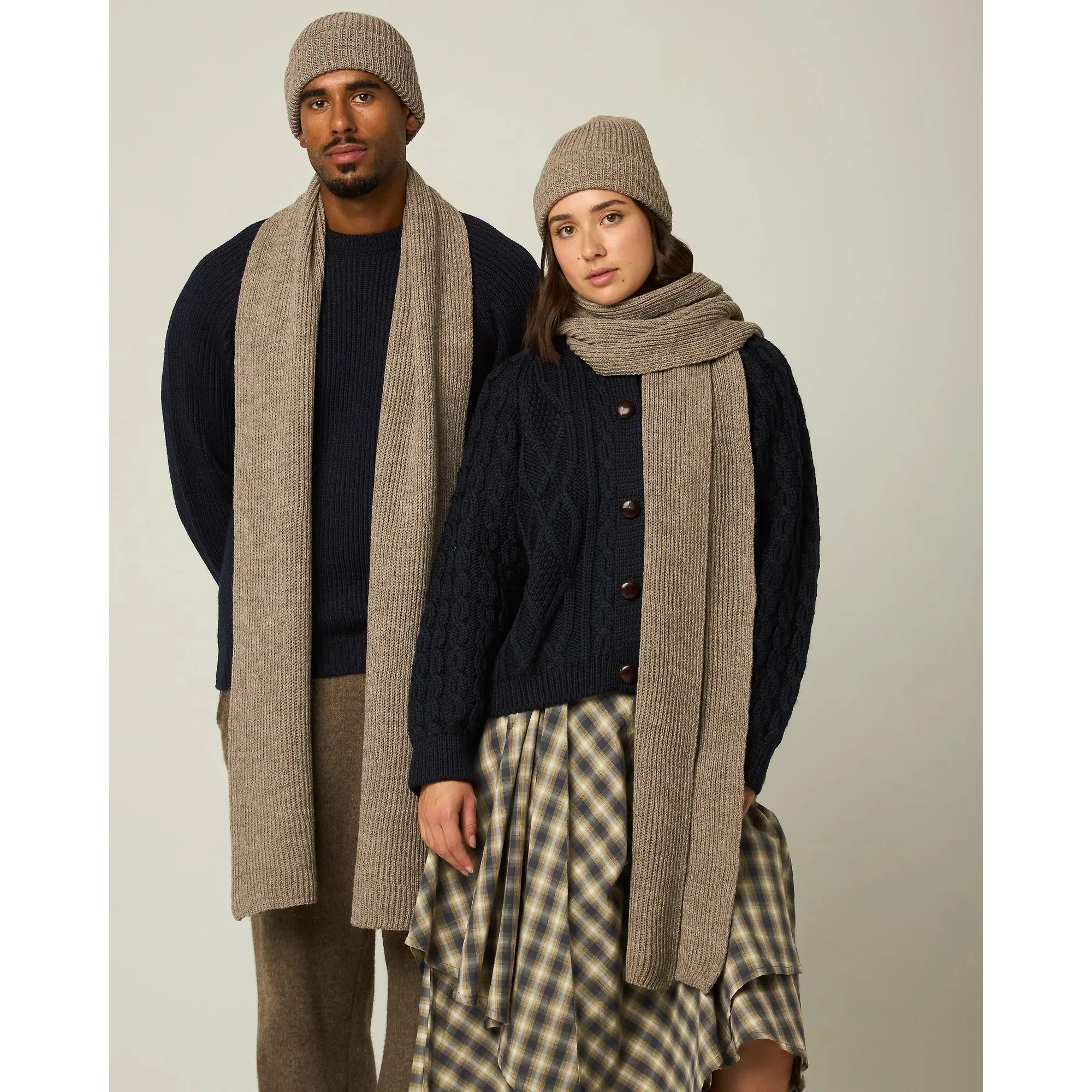 Product image 5 of 6 of Peregrine Porter Ribbed Scarf - Oak