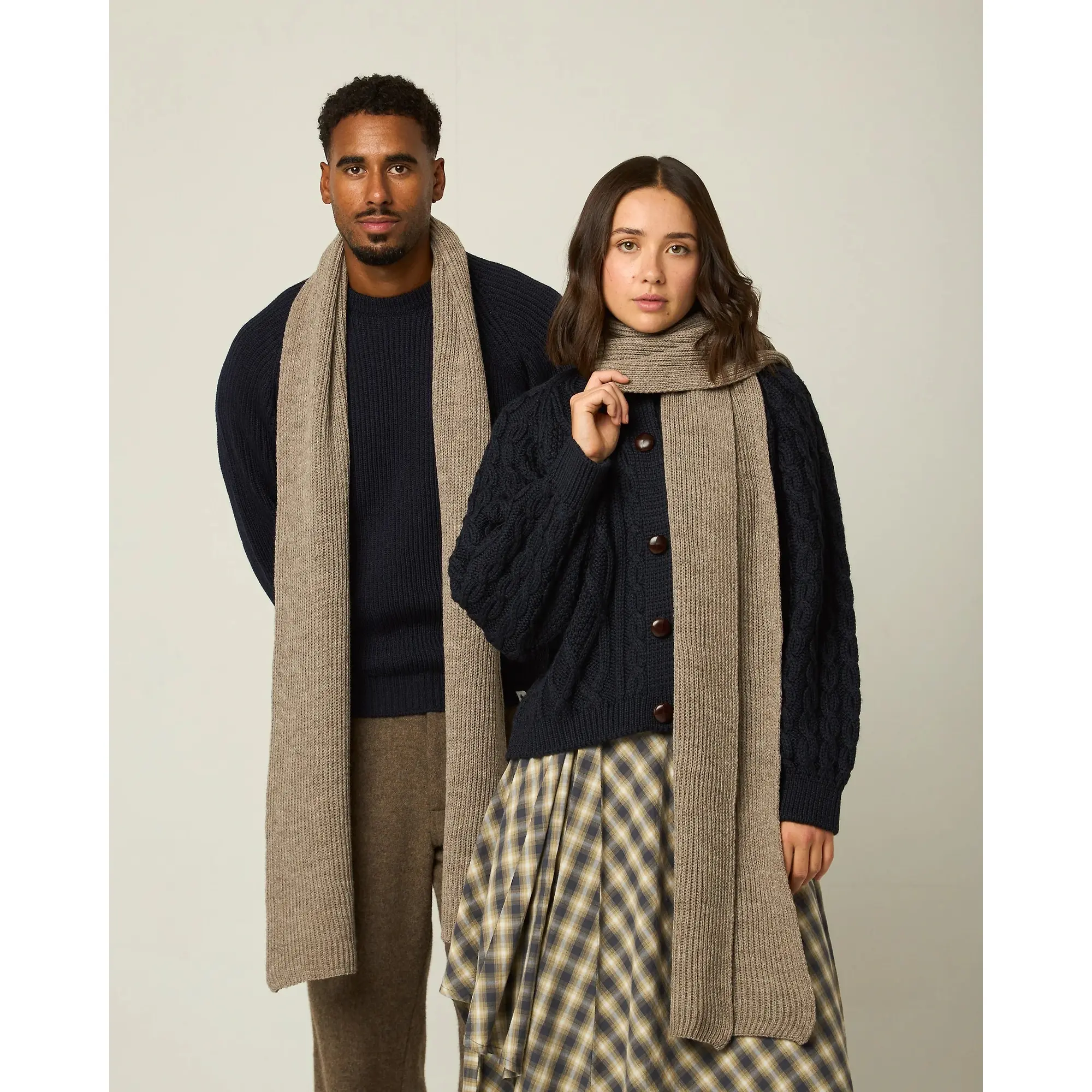 Product image 2 of 6 of Peregrine Porter Ribbed Scarf - Oak