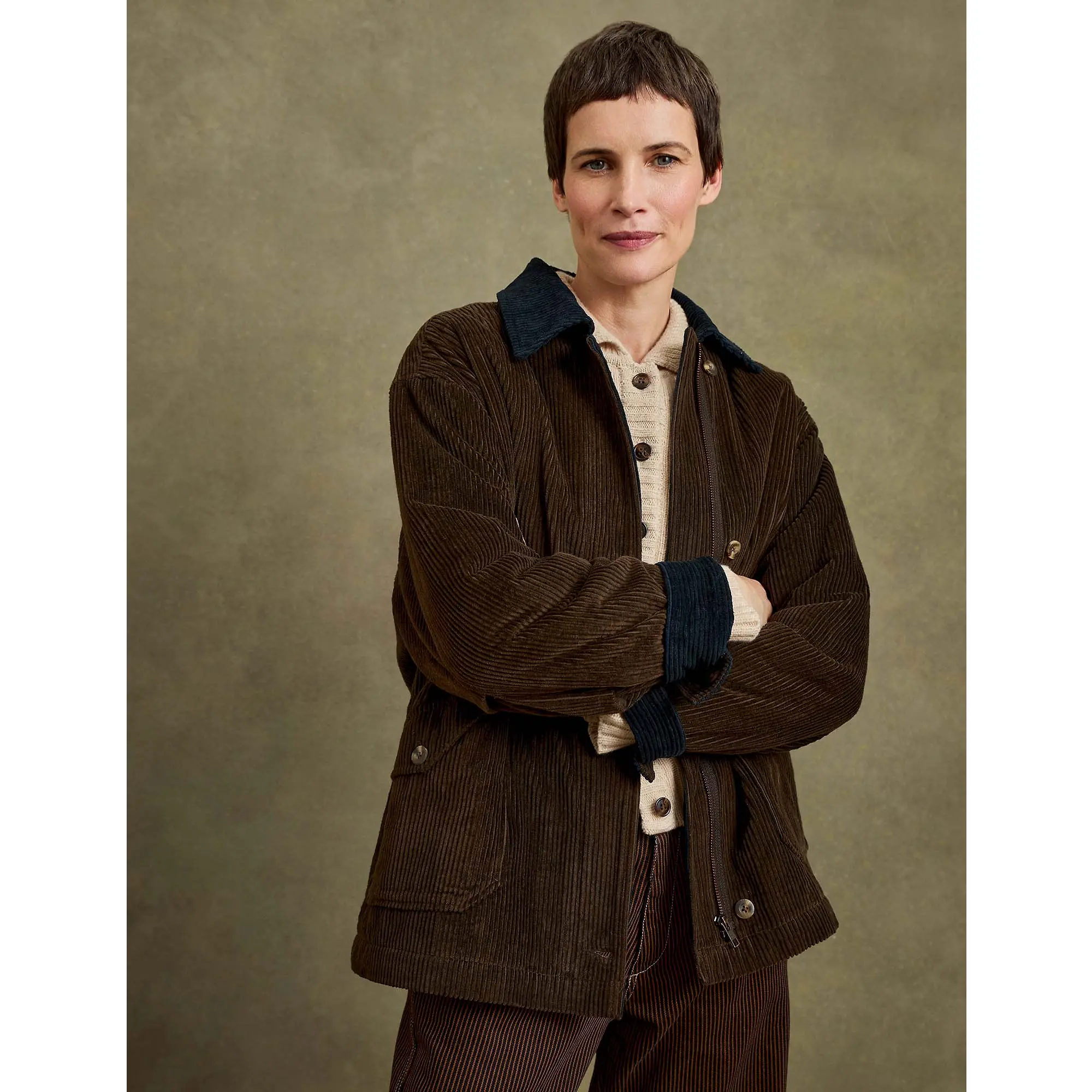 Product image 4 of 7 of Penelope Chilvers Women's Practically Perfect Cord Jacket - Bitter Chocolate