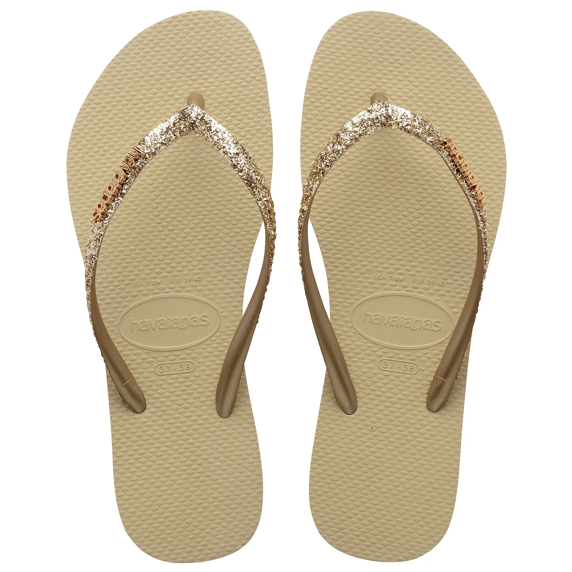 Product image 1 of 5 of Havaianas Women's Slim Glitter II Flip Flops - Sand Grey