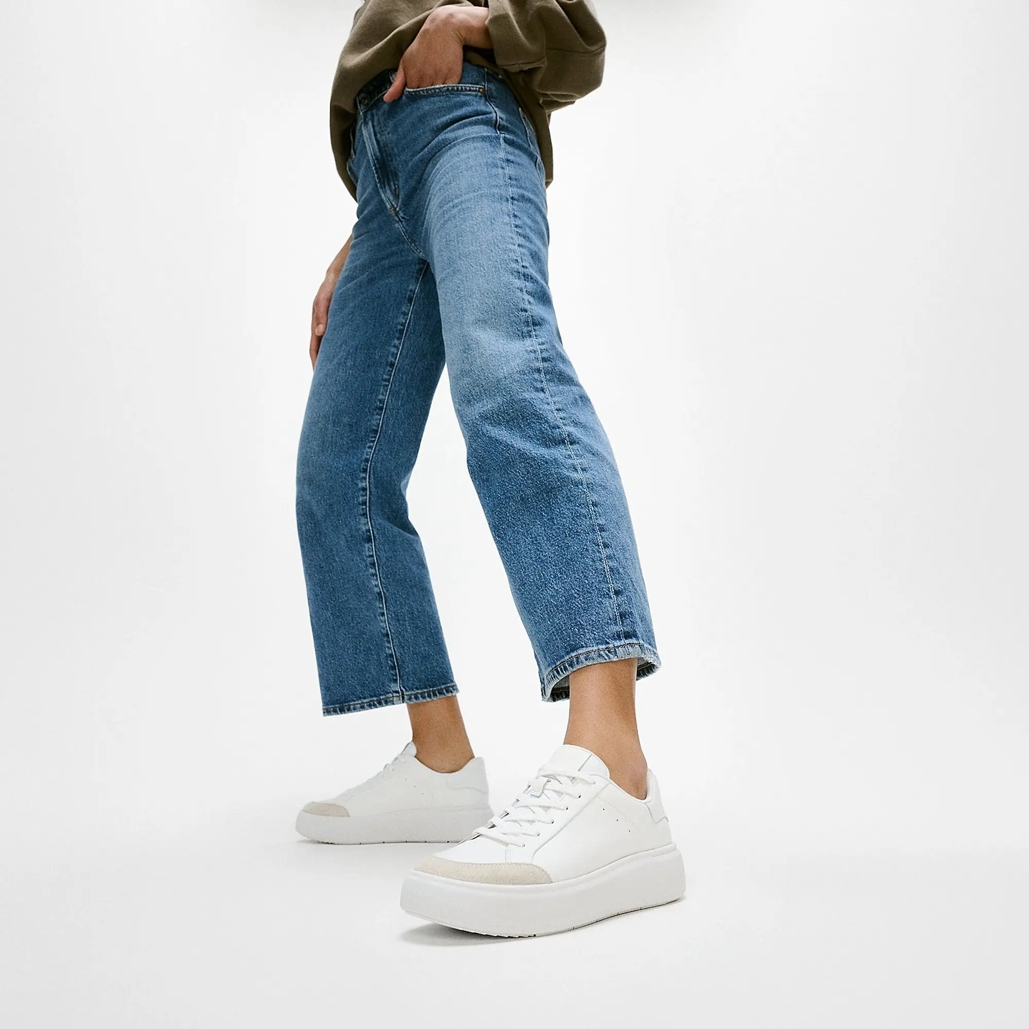 Product image 2 of 6 of FitFlop Women's RTG Leather/Suede Trainers - Urban White