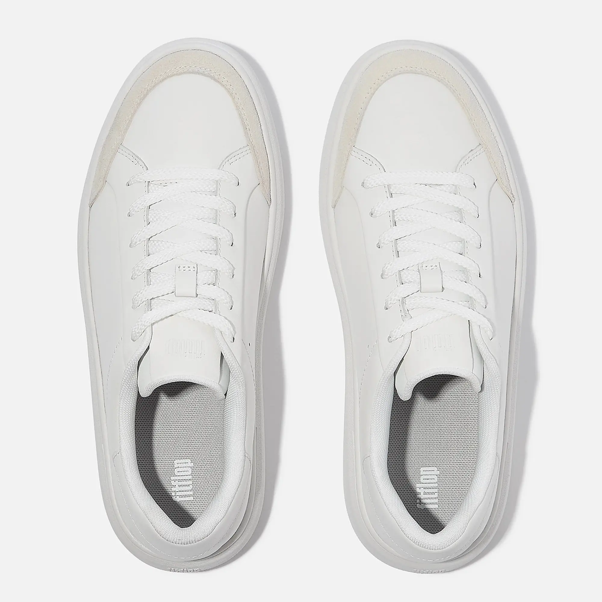 Product image 4 of 6 of FitFlop Women's RTG Leather/Suede Trainers - Urban White