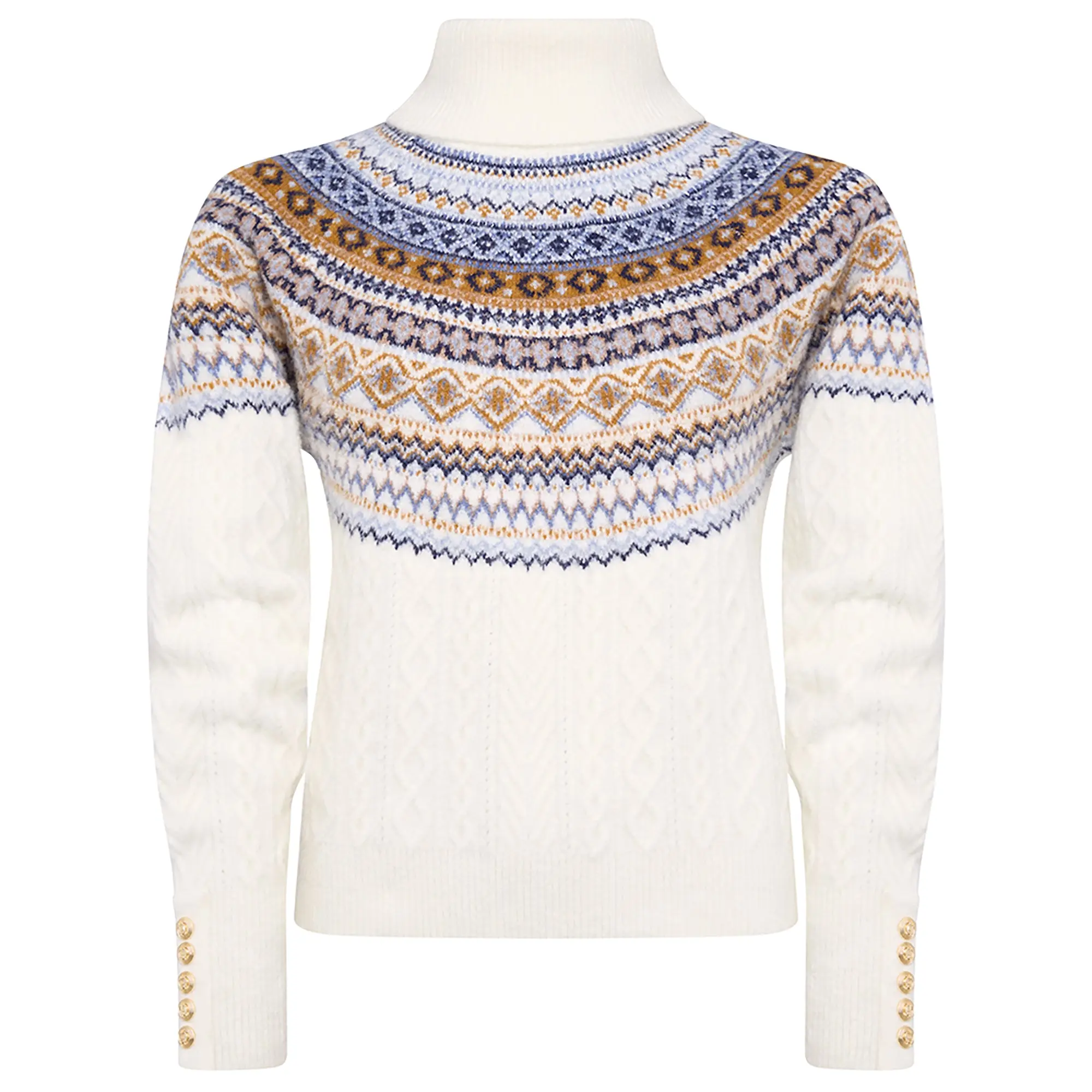 Product image 1 of 8 of Holland Cooper Women's Rebecca Roll Neck Knit - Natural