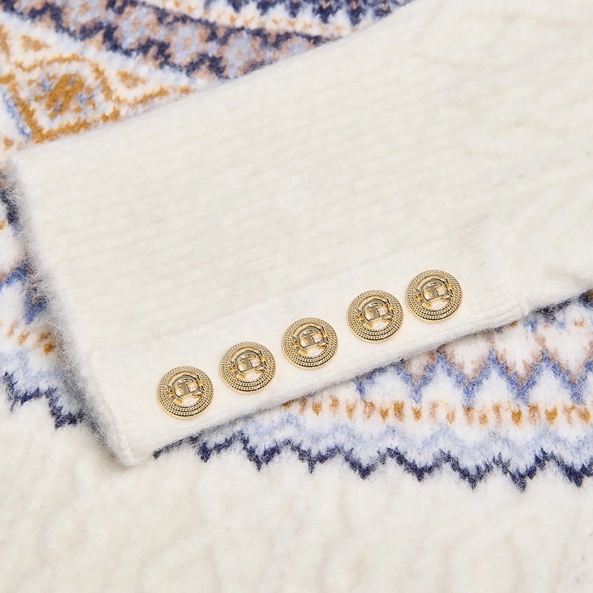 Product image 8 of 8 of Holland Cooper Women's Rebecca Roll Neck Knit - Natural