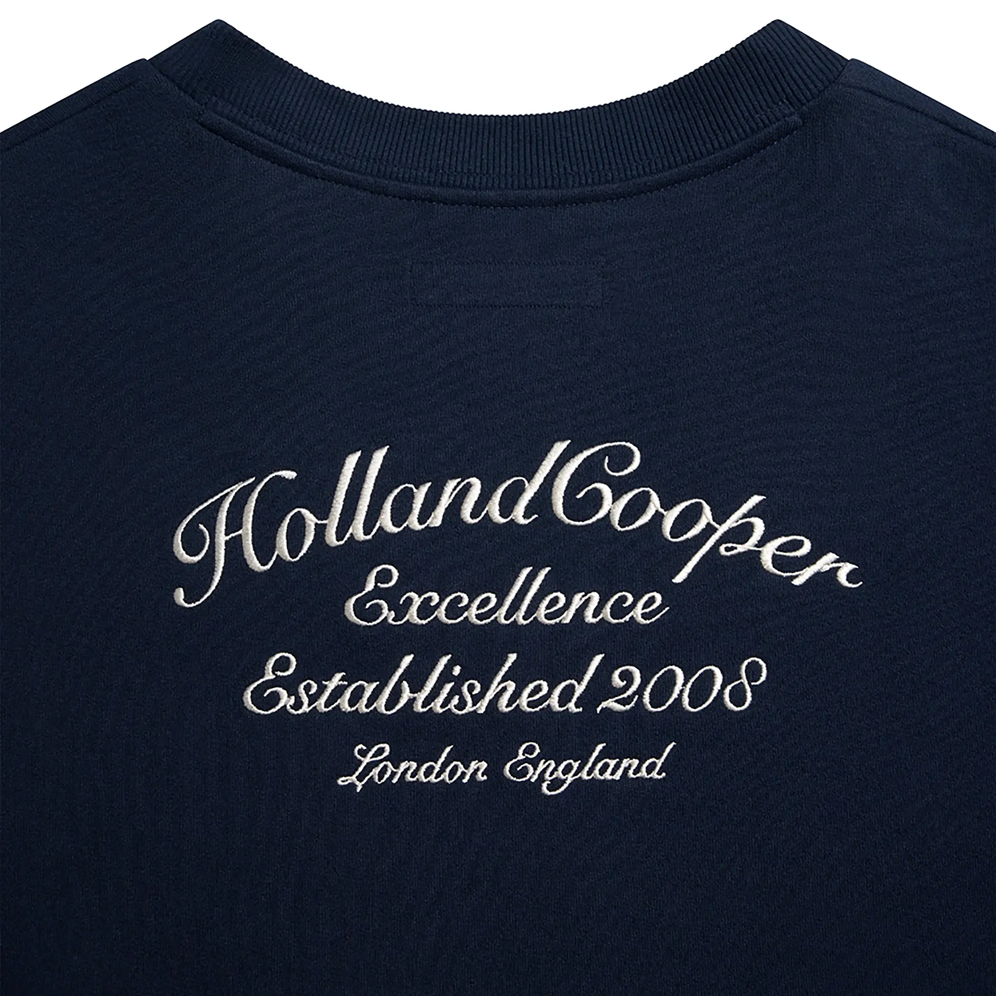 Product image 9 of 9 of Holland Cooper Women's Relaxed Fit V-Neck Sweat - Ink Navy Ecru