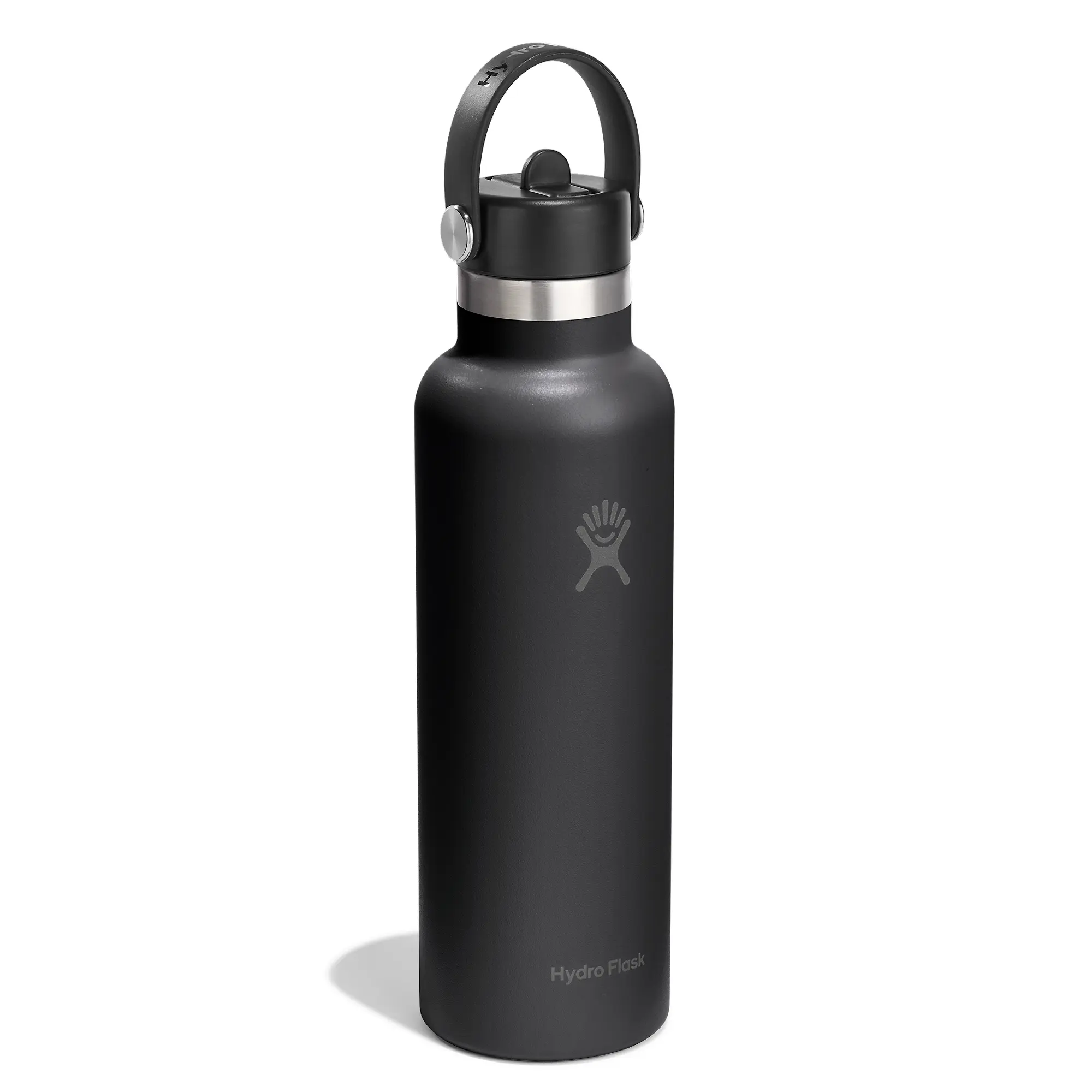 Product image 2 of 3 of Hydro Flask 21oz (621ml) Standard Mouth Bottle with Flex Straw Cap - Black