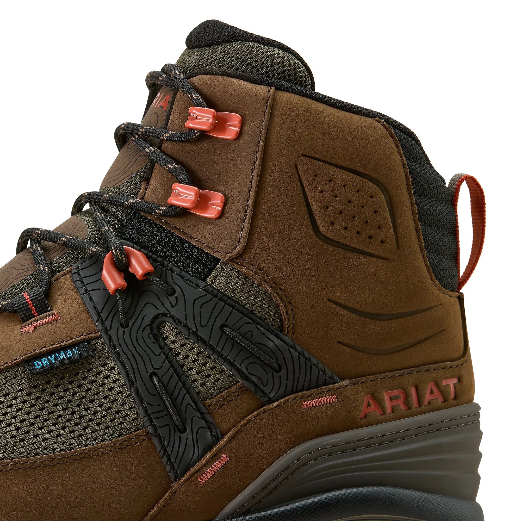 Product image 8 of 9 of Ariat Men's Traverse Mid Waterproof Hiking Boots - Brown Bark/ Evergreen