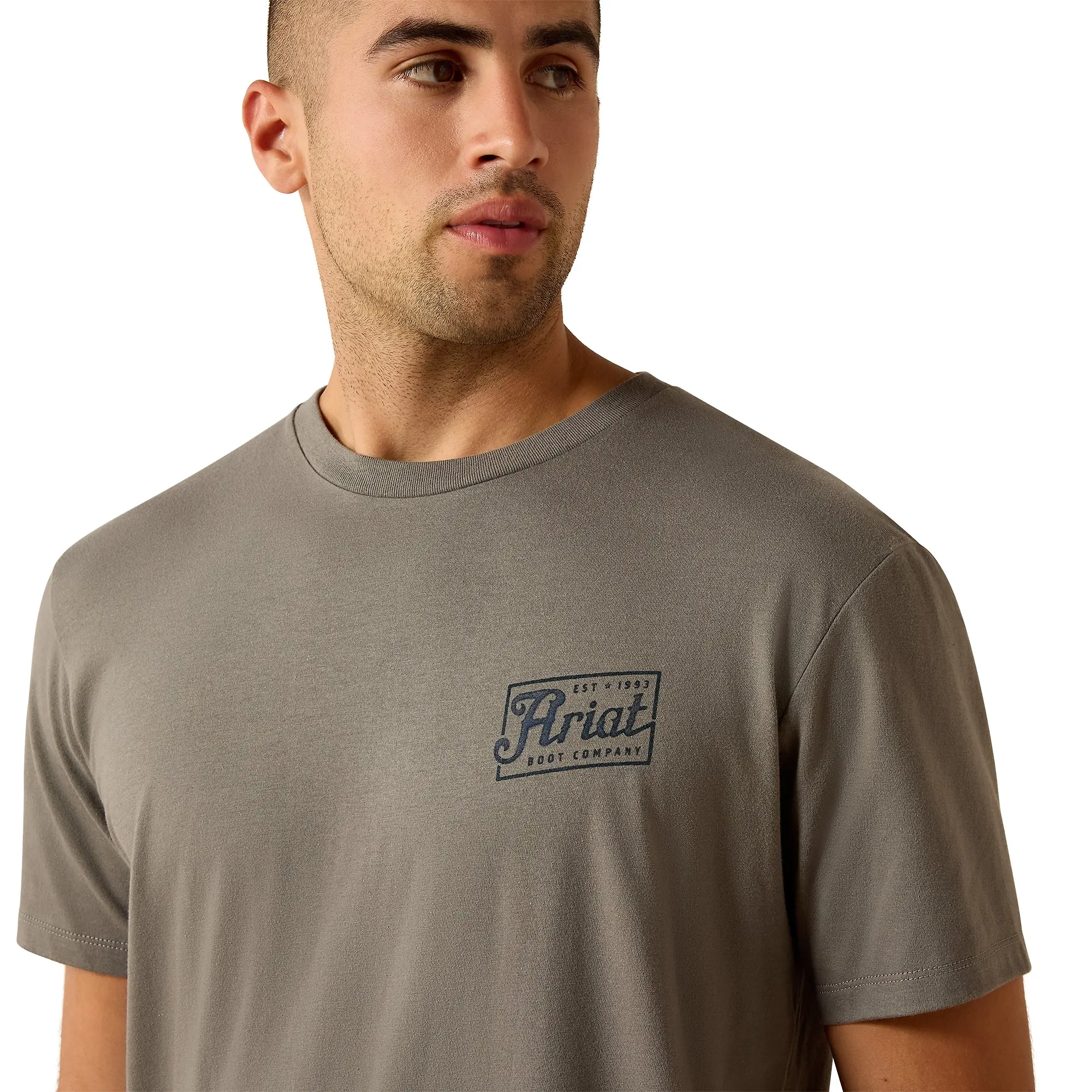 Product image 5 of 6 of Ariat Men's Paintriot Classic Fit T-Shirt - Smoked Pearl