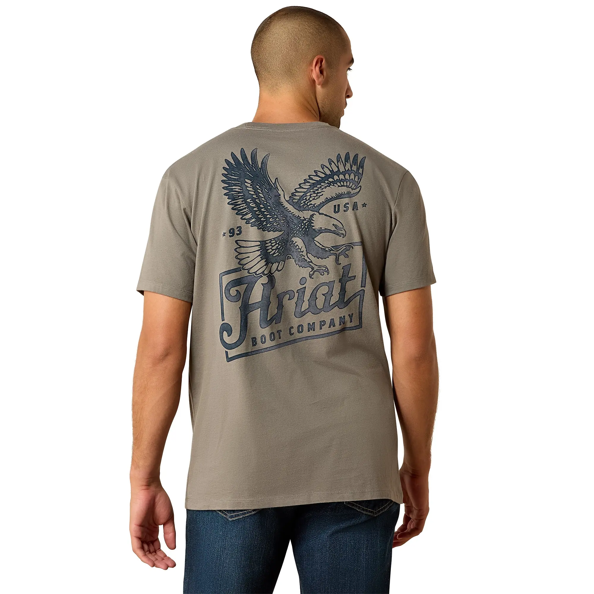 Product image 1 of 6 of Ariat Men's Paintriot Classic Fit T-Shirt - Smoked Pearl
