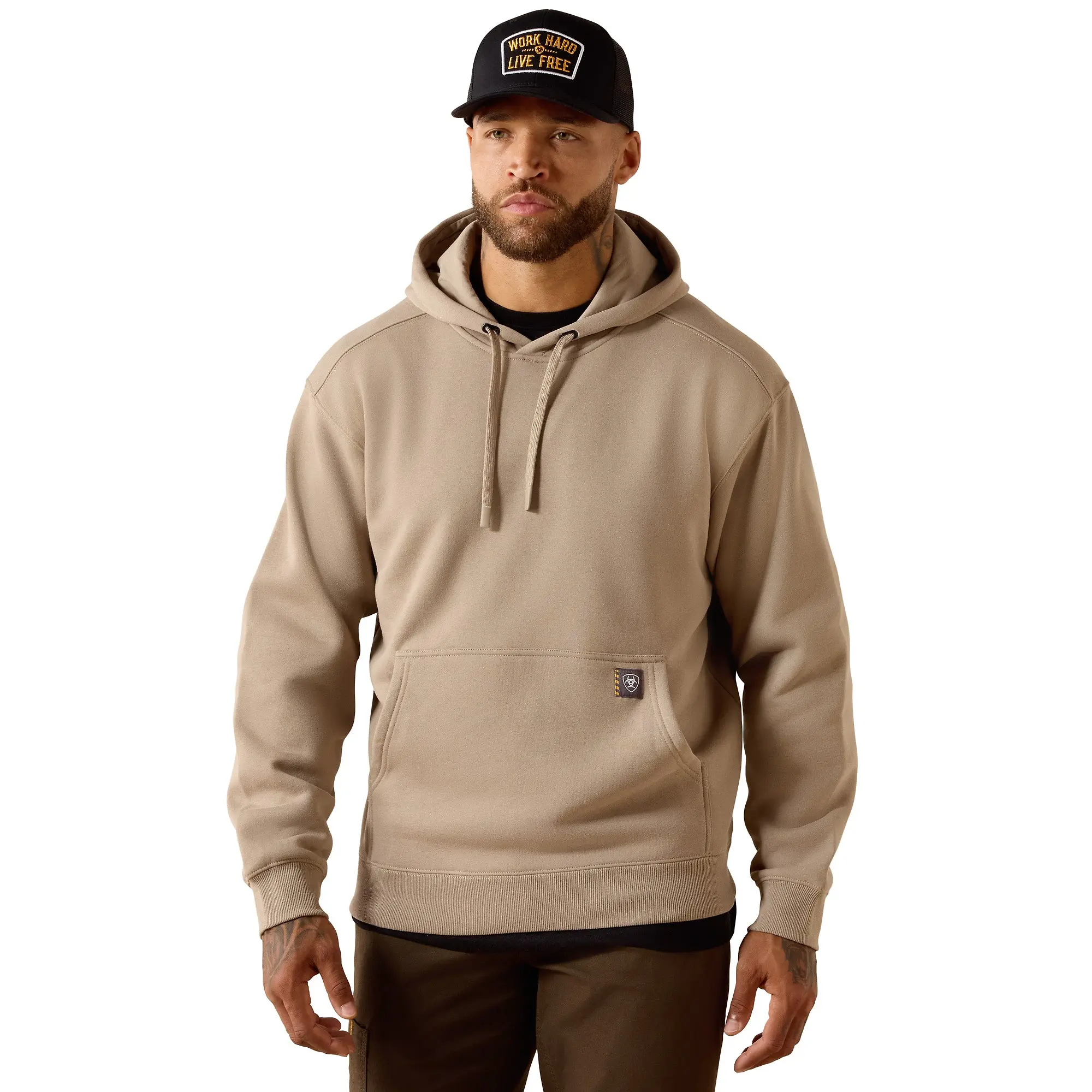 Product image 2 of 5 of Ariat Men's Rebar Lightweight Workhog Hoodie - Greige