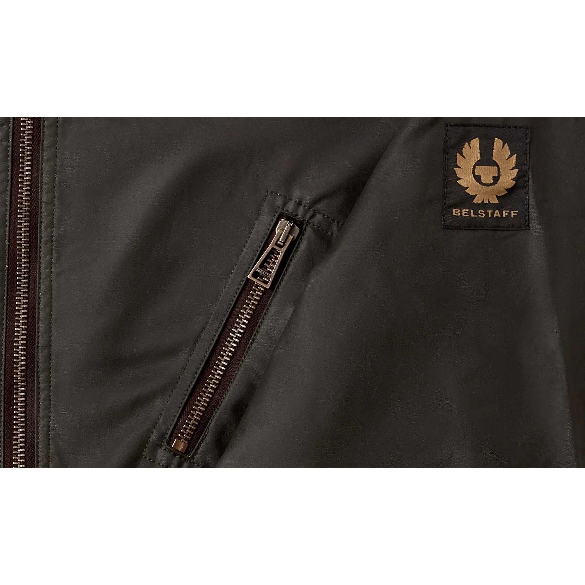 Product image 3 of 3 of Belstaff Men's Waxed Cotton Sideline Jacket - Faded Olive
