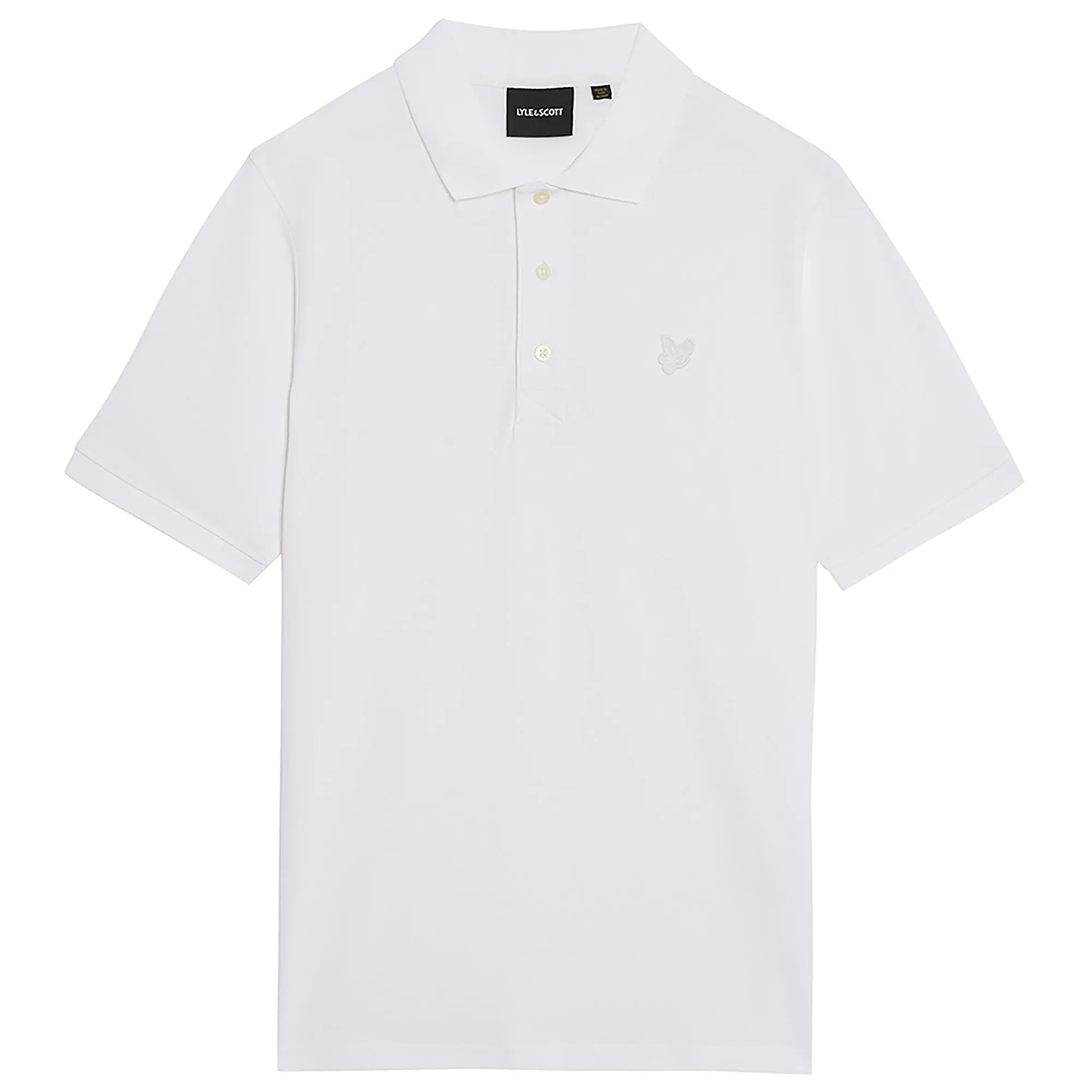 Product image 1 of 5 of Lyle & Scott Men's Superfine Polo Shirt - White