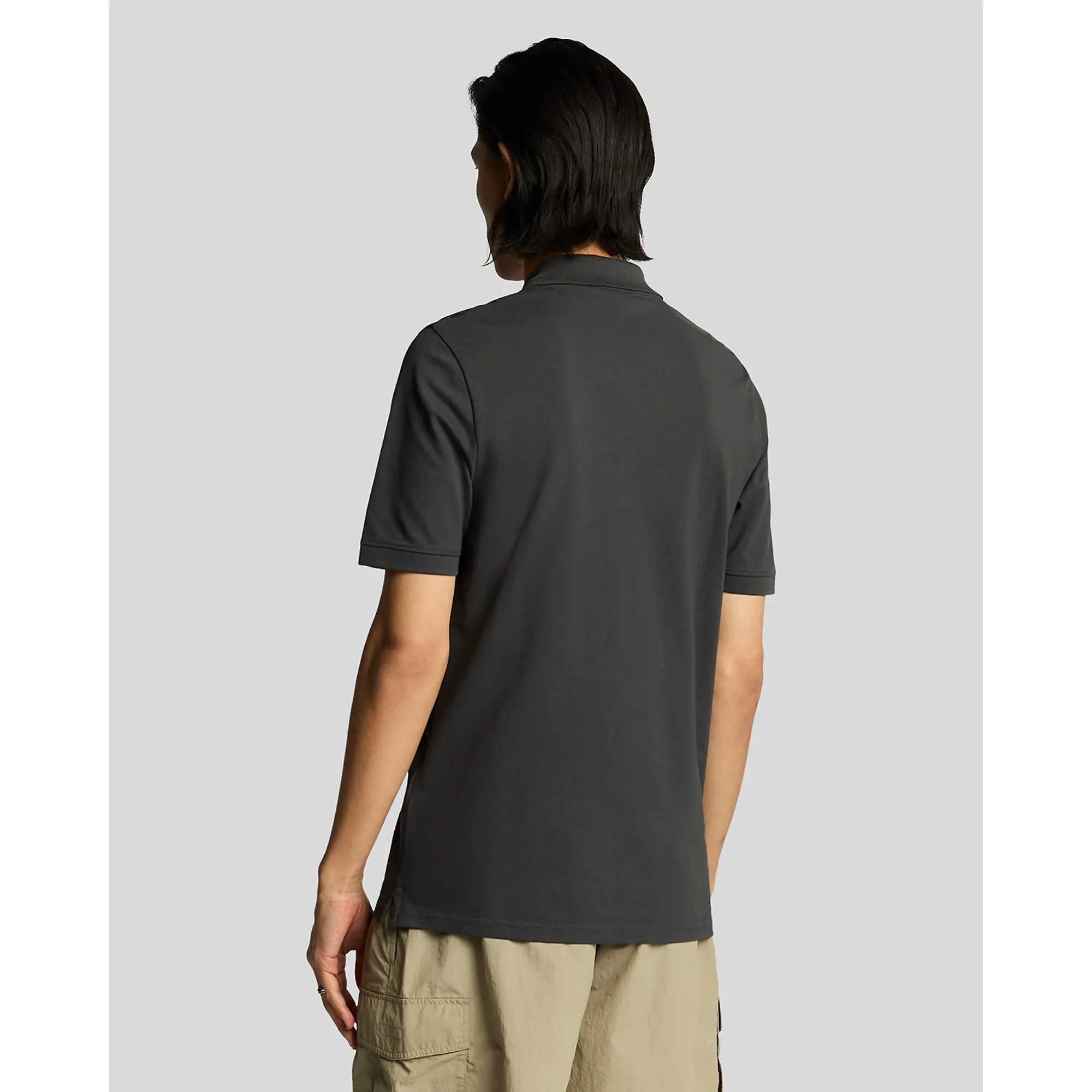 Product image 4 of 5 of Lyle & Scott Men's Superfine Polo Shirt - Gunmetal
