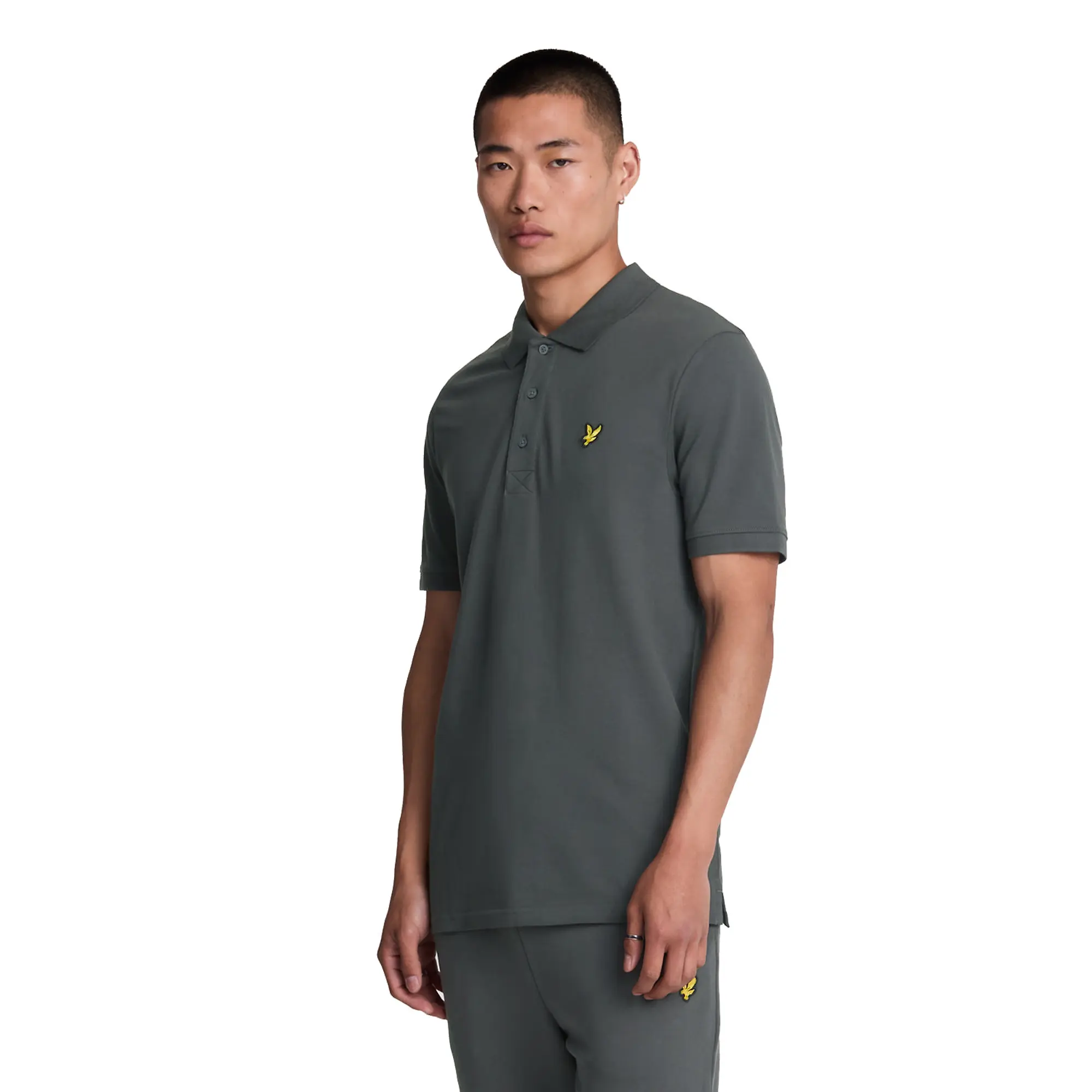 Product image 1 of 5 of Lyle & Scott Men's Plain Polo Shirt - Gunmetal