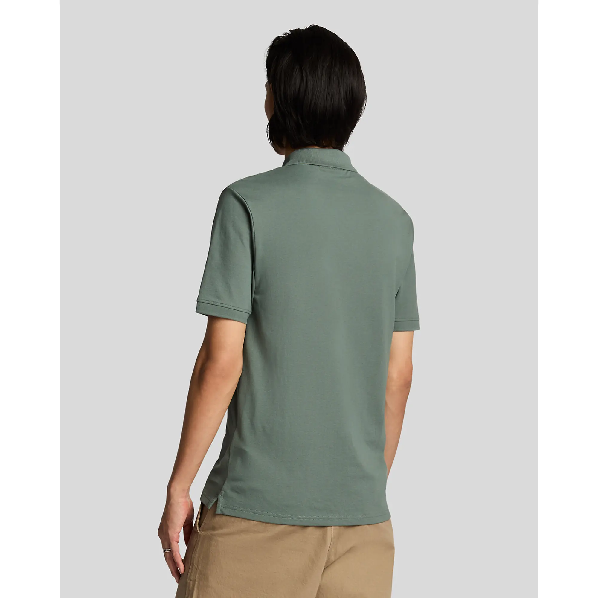 Product image 4 of 5 of Lyle & Scott Men's Plain Polo Shirt - Green Mercurial