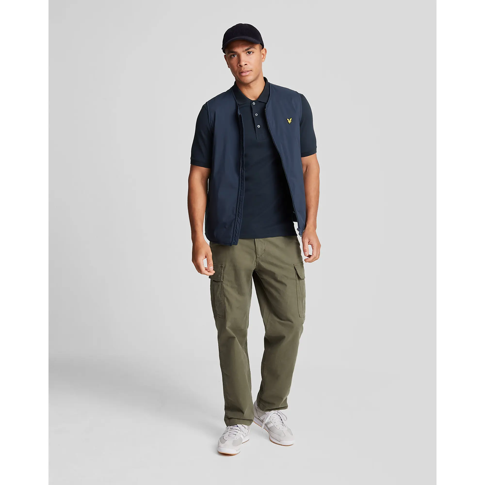 Product image 3 of 5 of Lyle & Scott Men's Plain Polo Shirt - Dark Navy