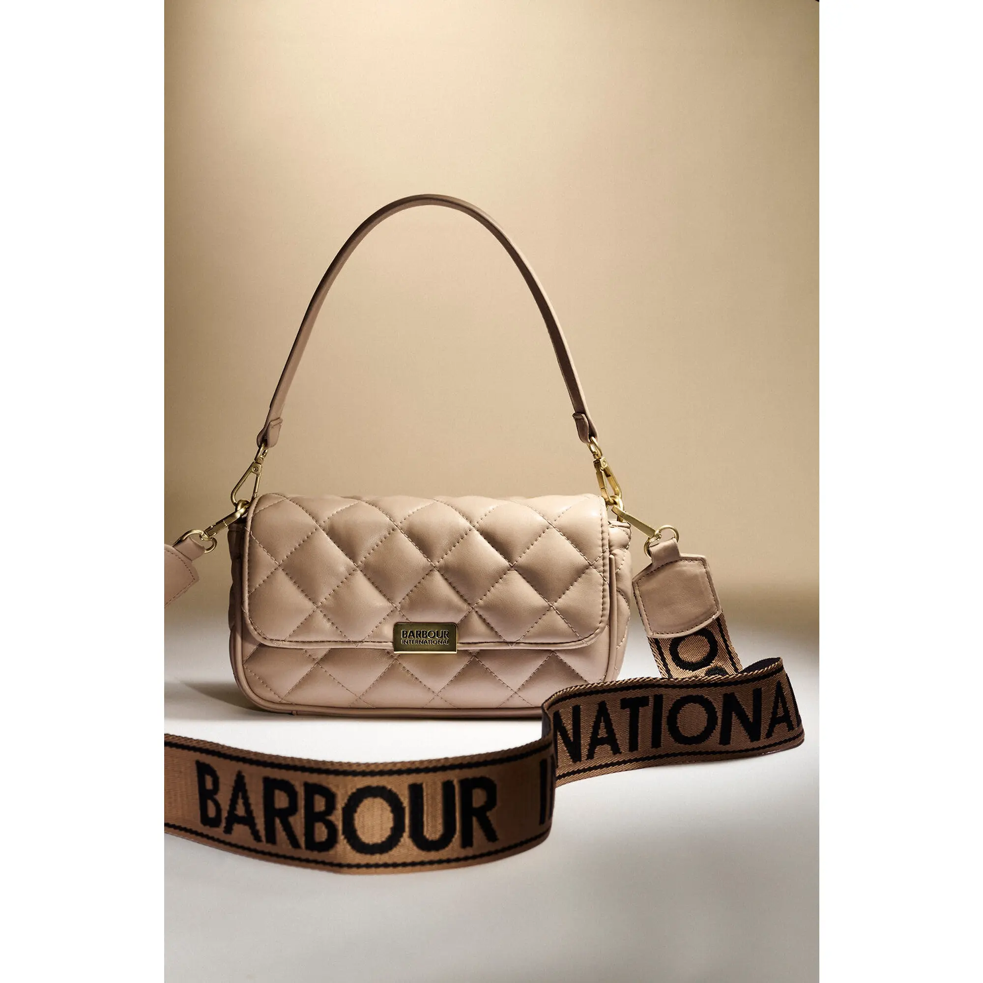 Product image 4 of 15 of Barbour International Women's Soft Quilt Mini Soho Crossbody Bag - Camel