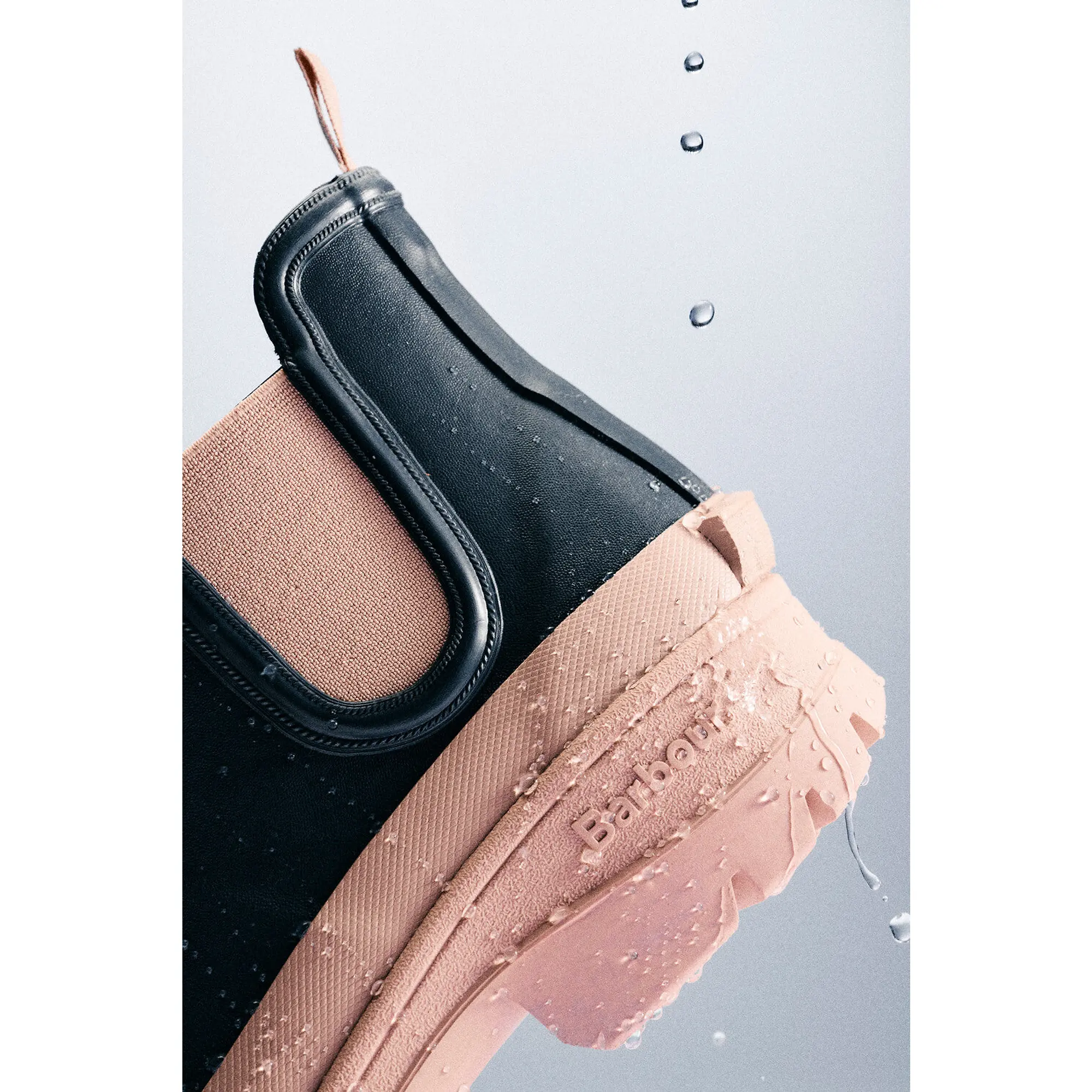 Product image 12 of 13 of Barbour Women's Nimbus Chelsea Wellington Boots - Dusky Grey/Gardenia Pink