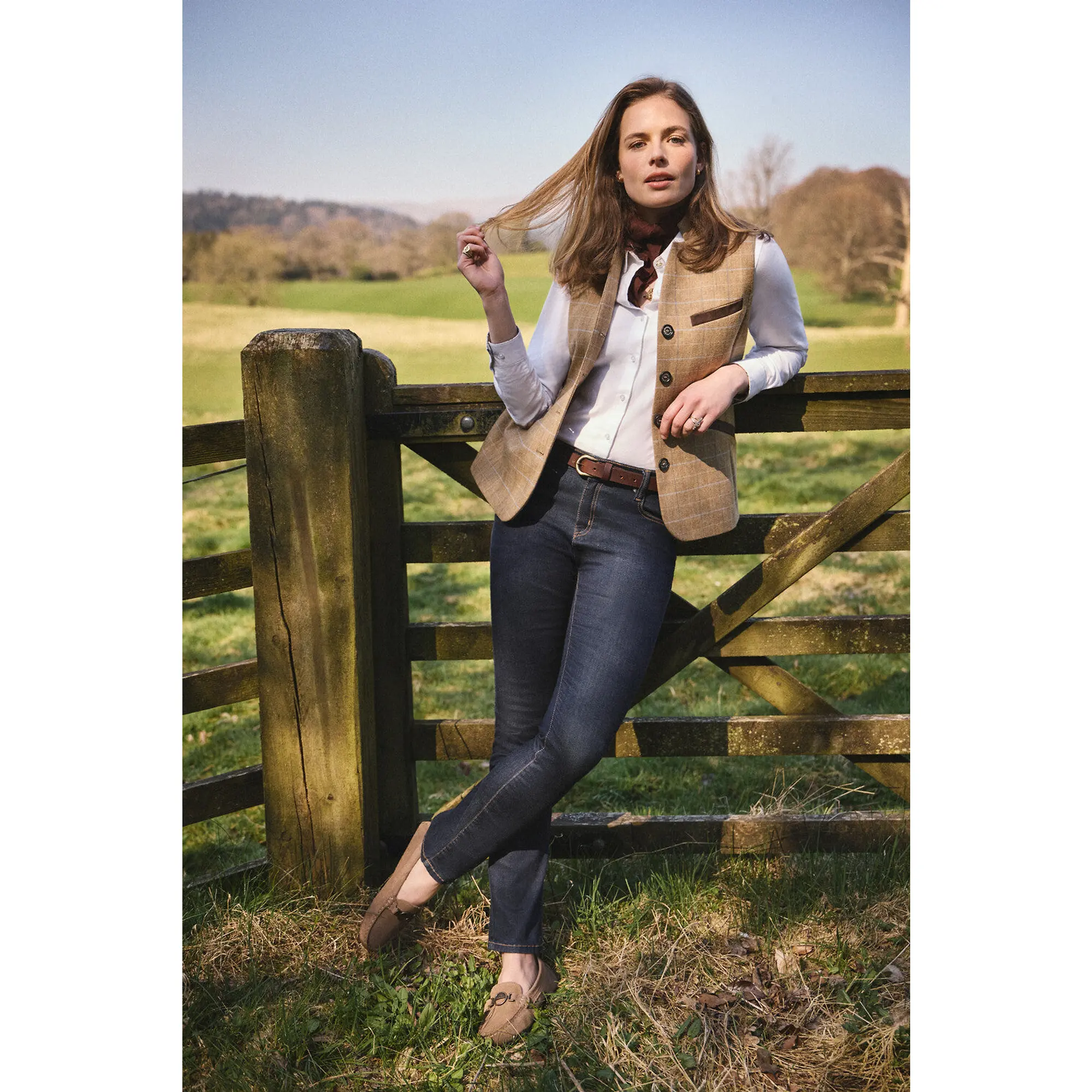 Product image 3 of 9 of Barbour Women's Laire Driving Shoes - Light Trench Suede