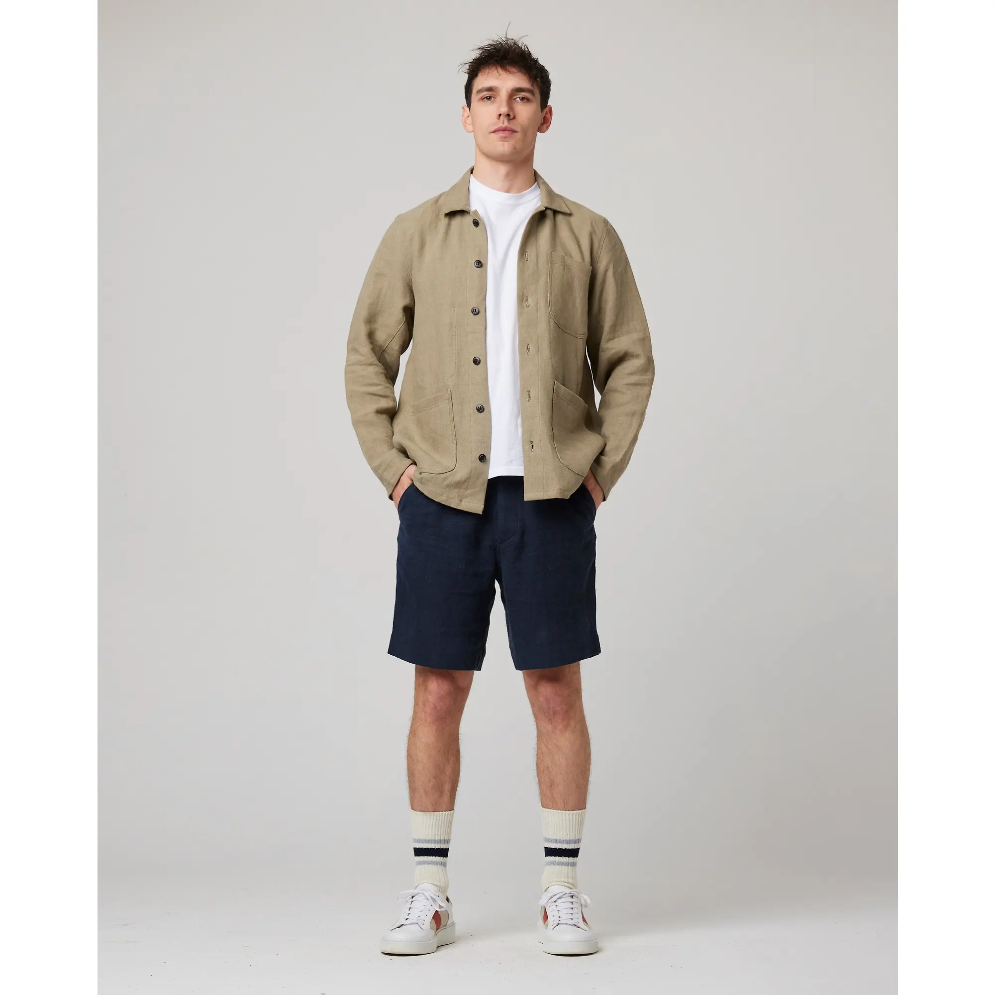 Product image 2 of 12 of Peregrine Men's Windsor Linen Shacket - Sage
