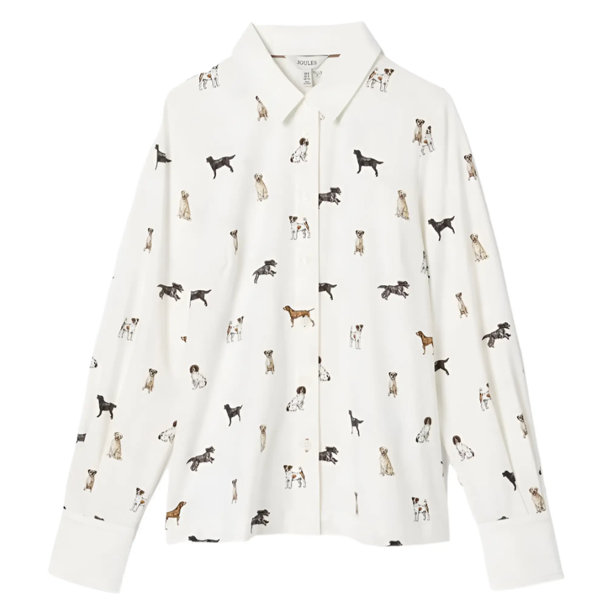 Product image 1 of 6 of Joules Women's Eleanor Tomlinson Jersey Shirt - Cream Dogs