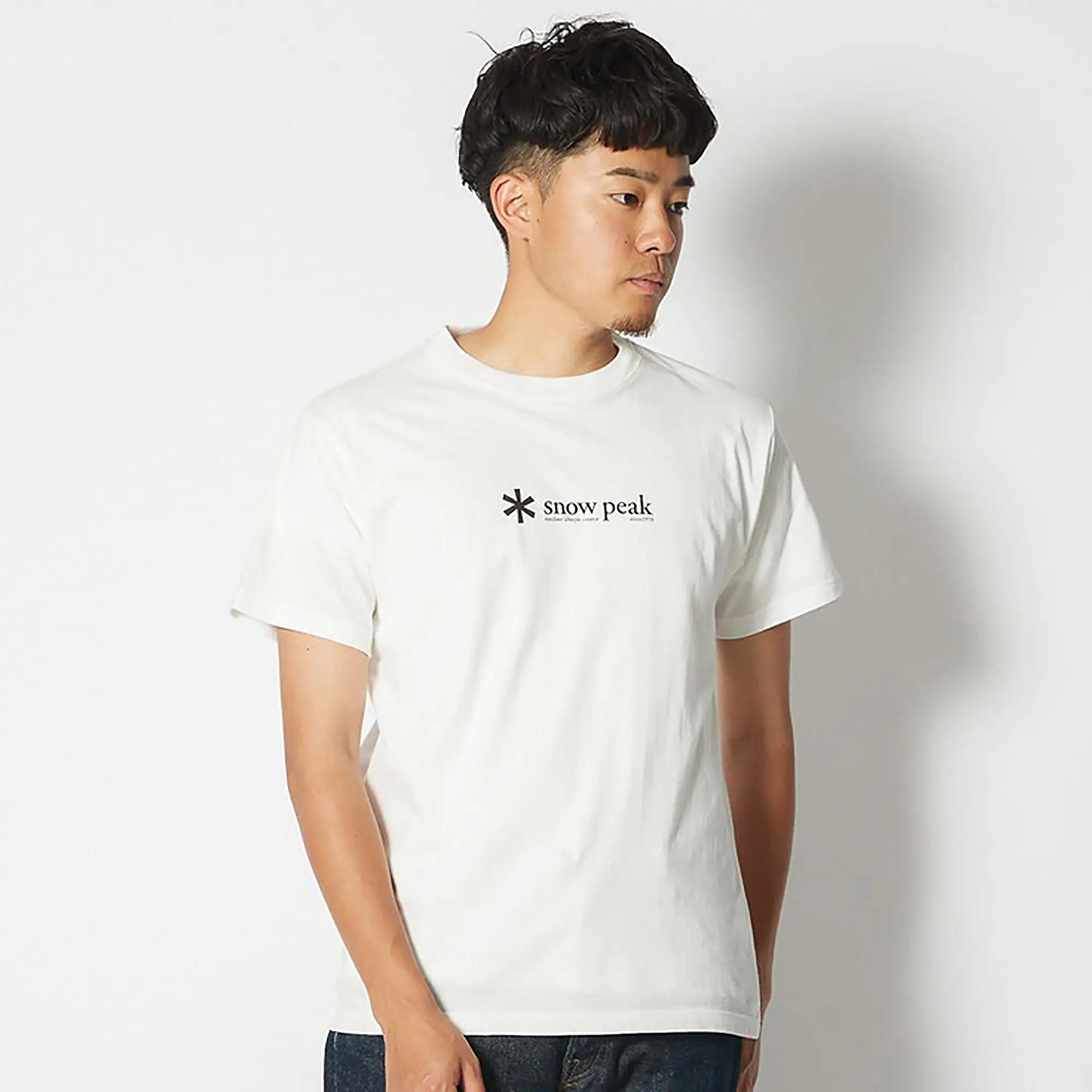 Product image 1 of 9 of Snow Peak Soft Cotton Logo Short Sleeve T-Shirt - White