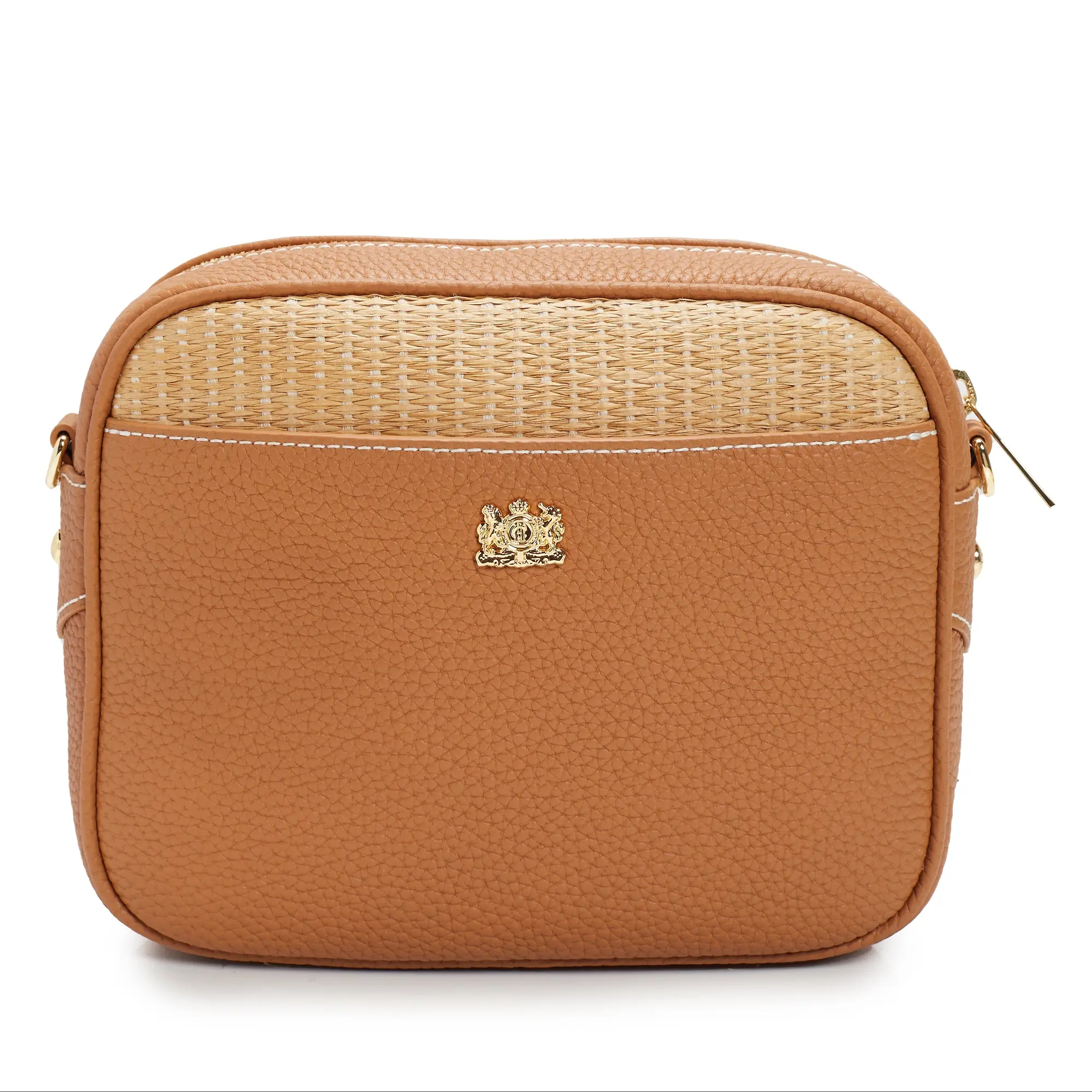 Product image 3 of 12 of Holland Cooper Women's Soho Camera Bag - Tan Raffia