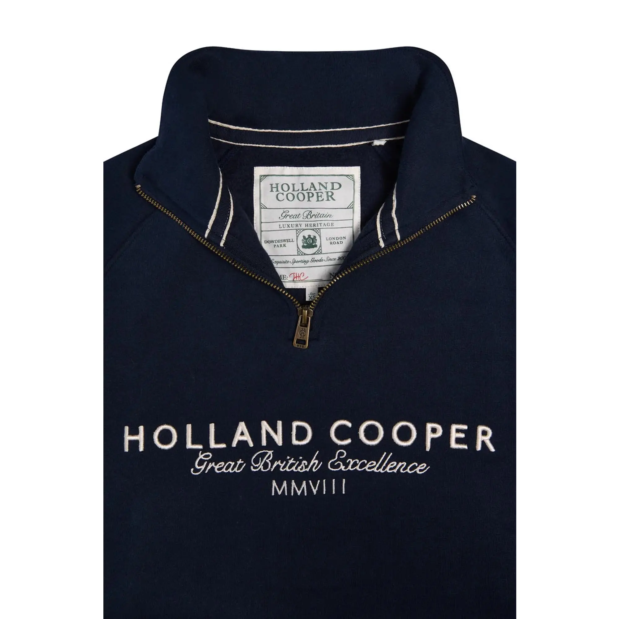 Product image 7 of 9 of Holland Cooper Women's Sporting Goods Zip Henley - Ink Navy