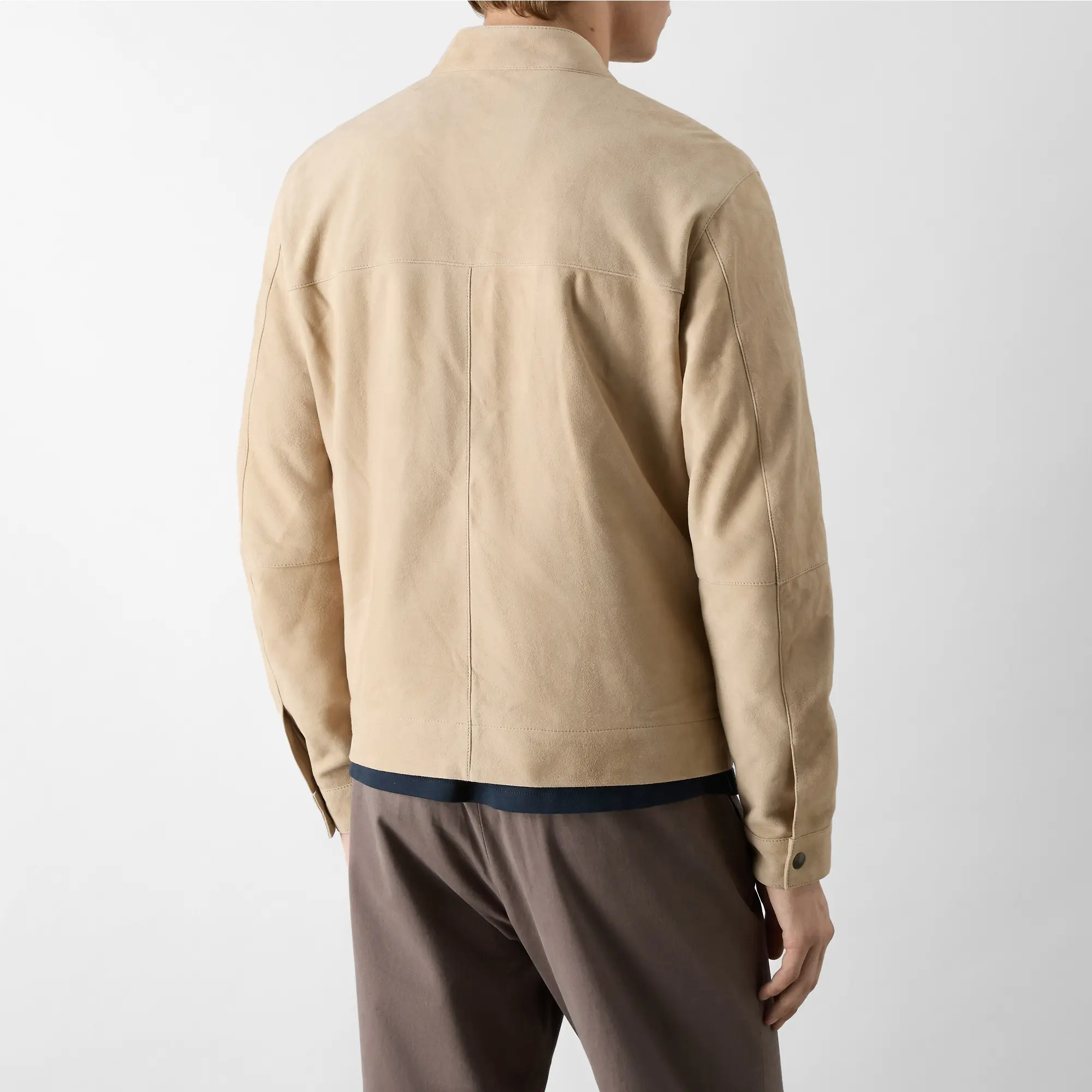 Product image 5 of 11 of Oliver Sweeney Men's Dimson Suede Biker Jacket - Sand