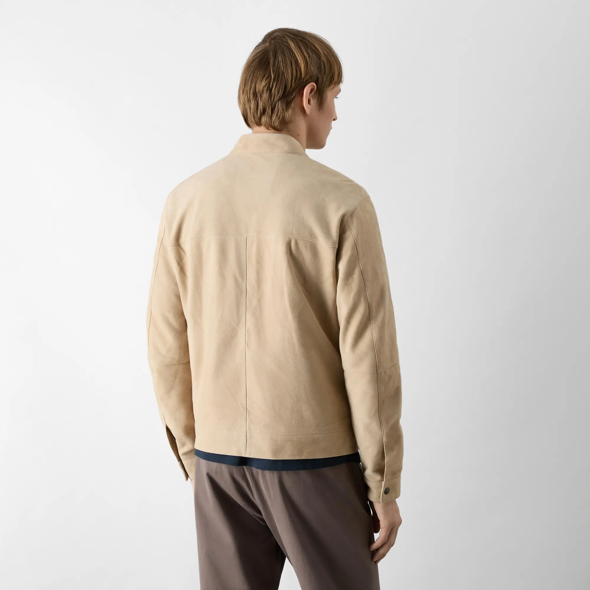 Product image 4 of 11 of Oliver Sweeney Men's Dimson Suede Biker Jacket - Sand