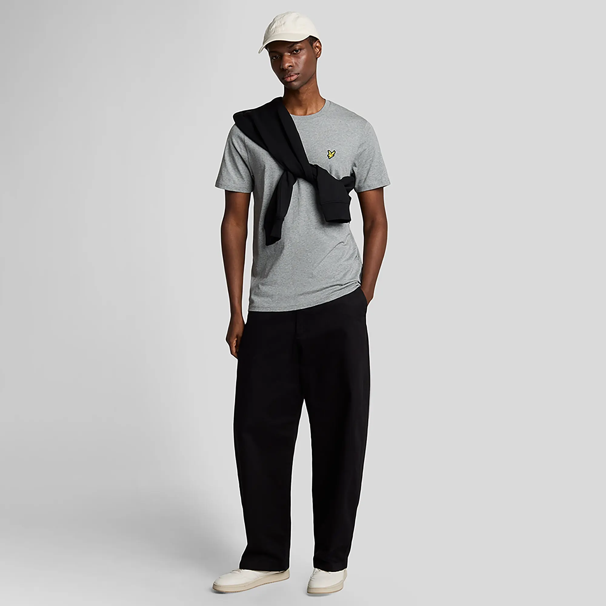 Product image 3 of 5 of Lyle & Scott Men's Plain T-Shirt - Mid Grey Marl