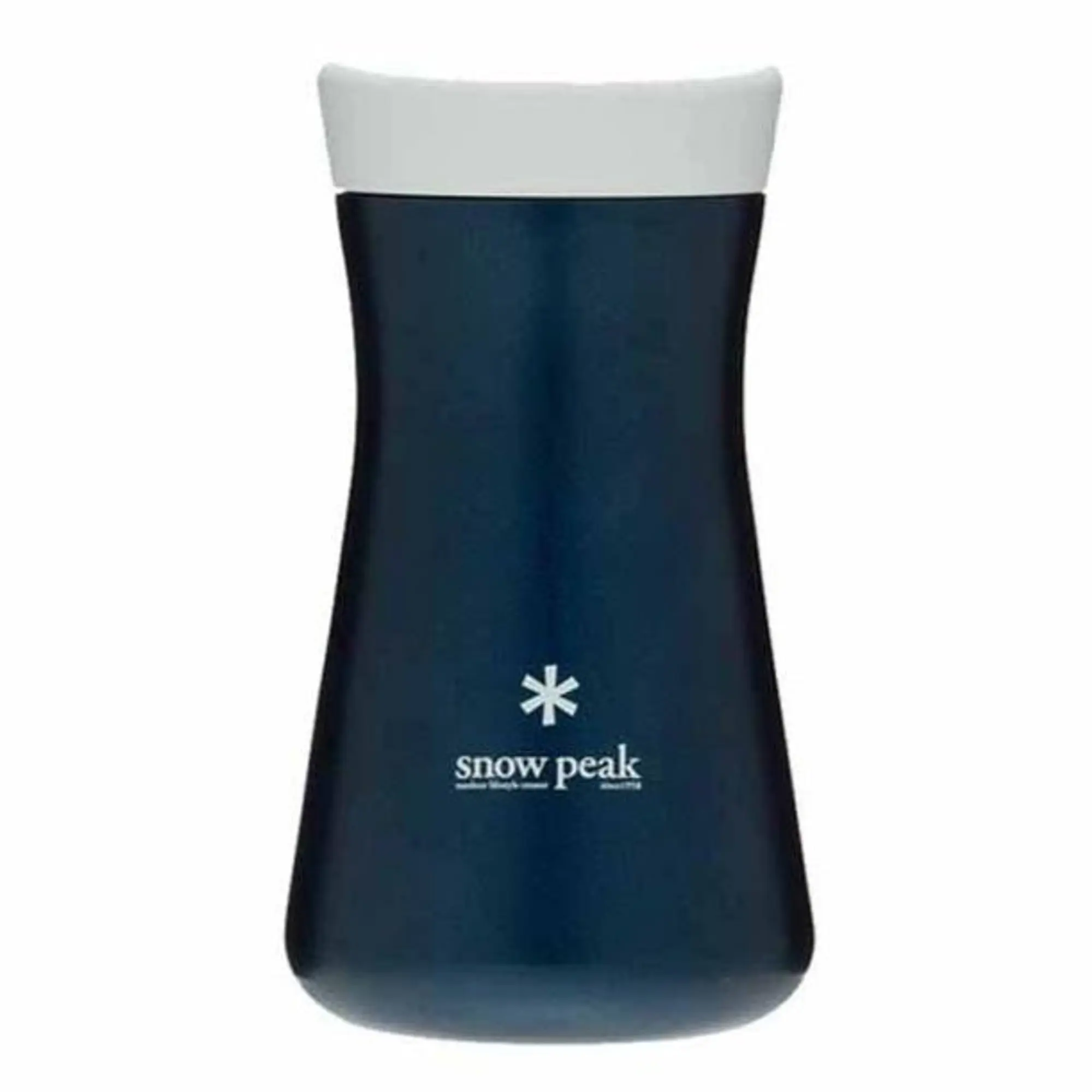 Product image 1 of 3 of Snow Peak Tsuzumi Insulated Bottle Flask - Navy
