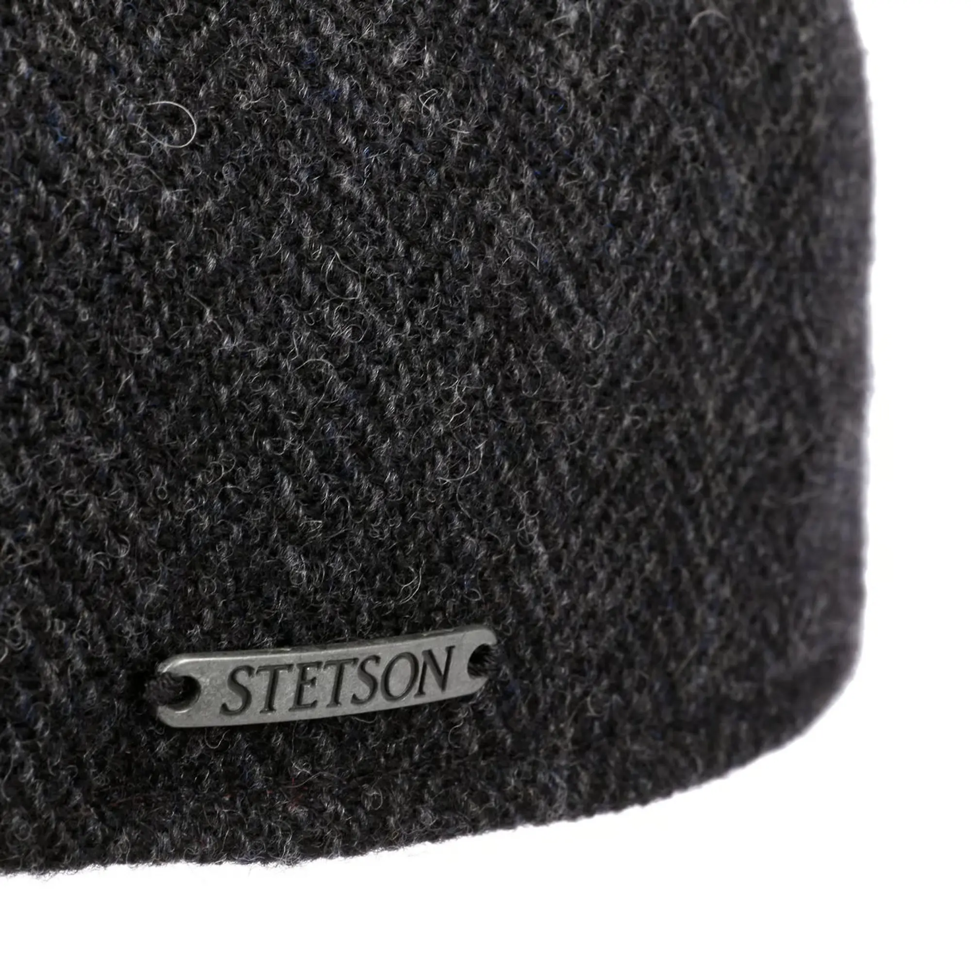 Product image 4 of 4 of Stetson Men's Texas Wool Herringbone Cap - Dark Grey