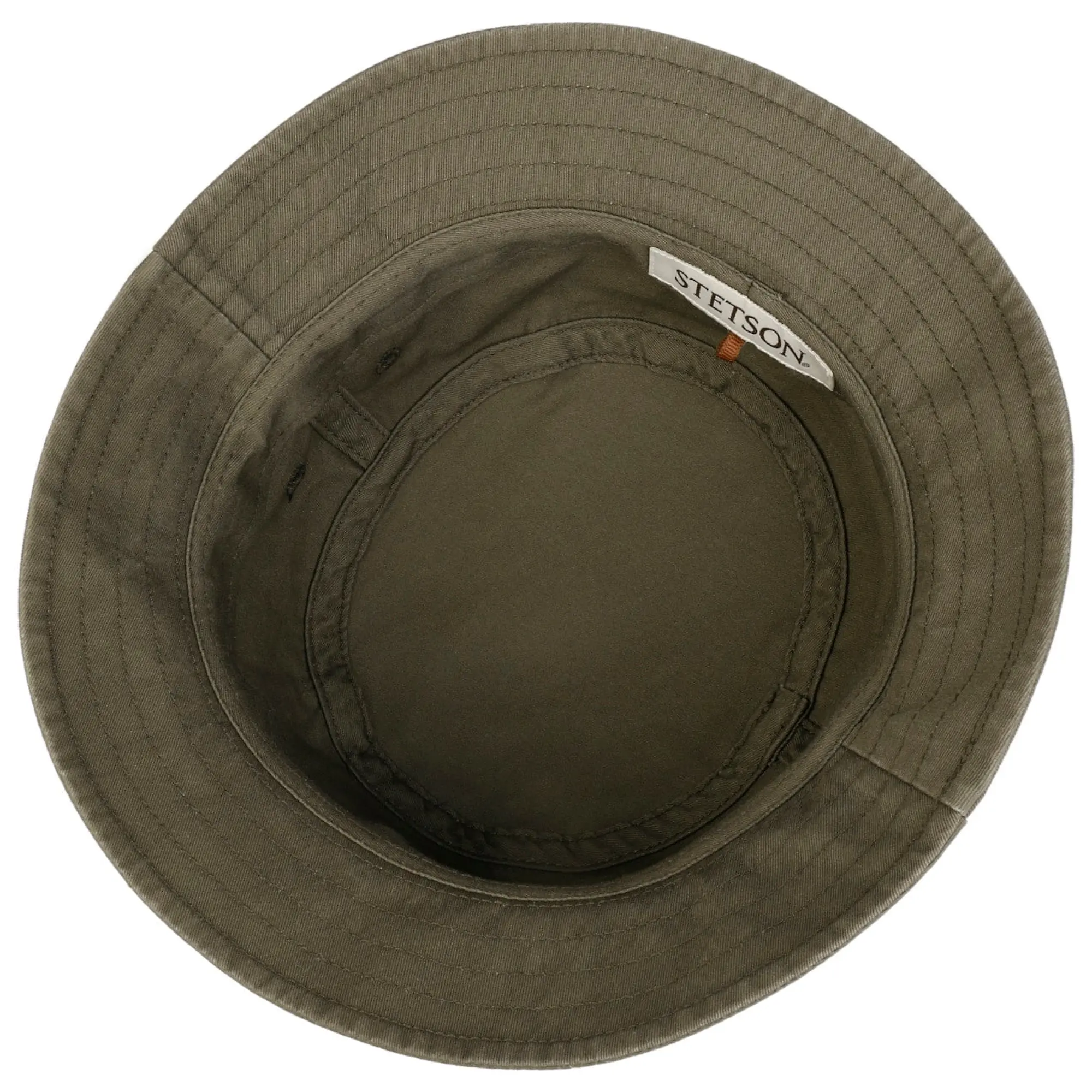 Product image 3 of 5 of Stetson Twill Bucket Hat with UV Protection - Olive